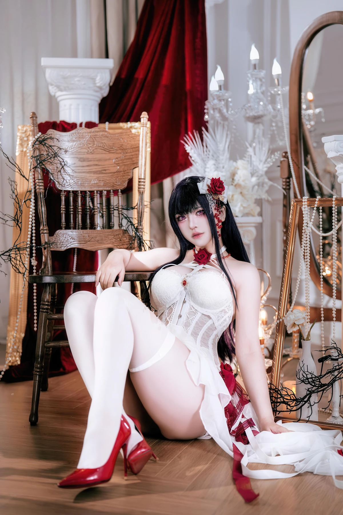 Cosplay 半半子Banbanko – Nikke胜利女神 米哈拉 羁绊锁链 - P1