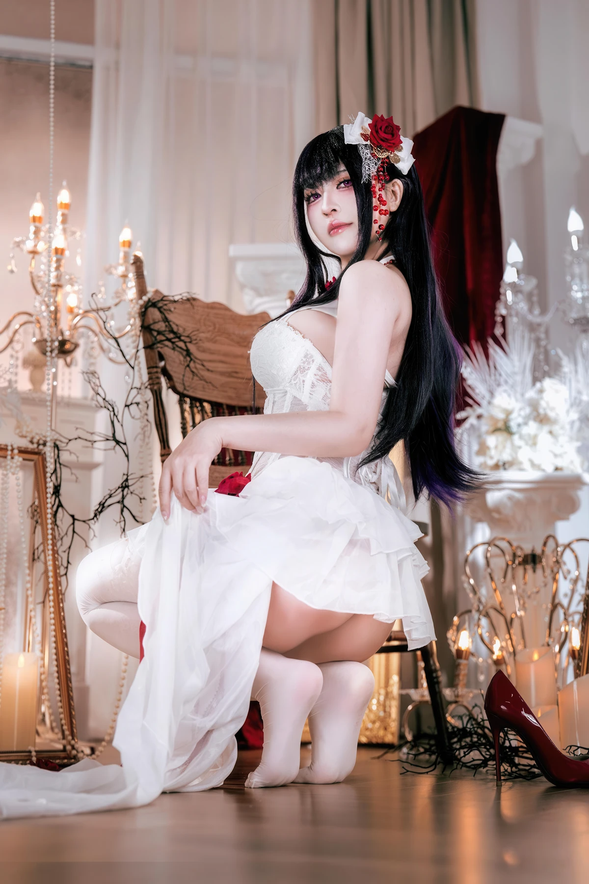 Cosplay 半半子Banbanko – Nikke胜利女神 米哈拉 羁绊锁链 - P19