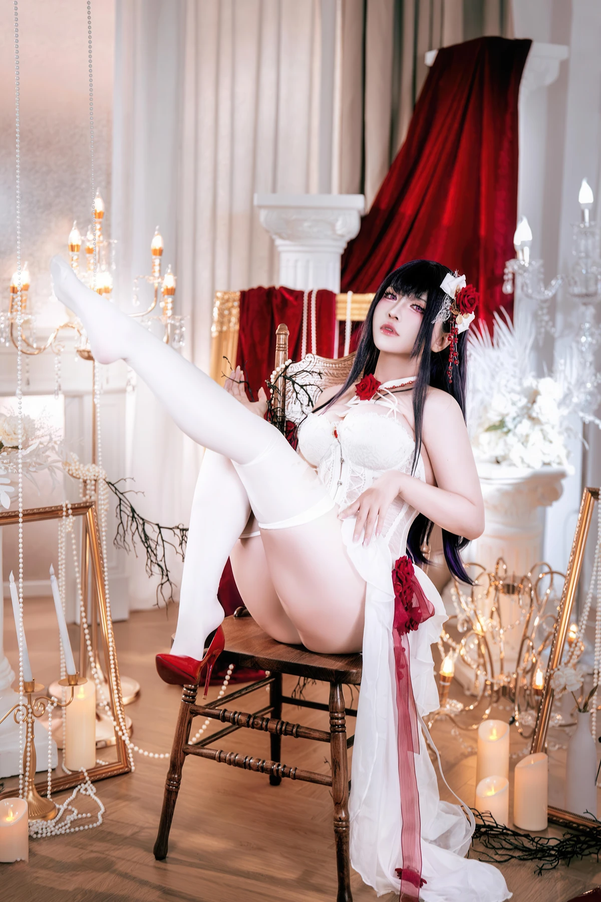 Cosplay 半半子Banbanko – Nikke胜利女神 米哈拉 羁绊锁链 - P24