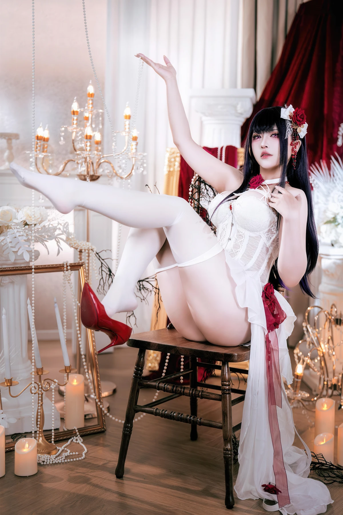 Cosplay 半半子Banbanko – Nikke胜利女神 米哈拉 羁绊锁链 - P25