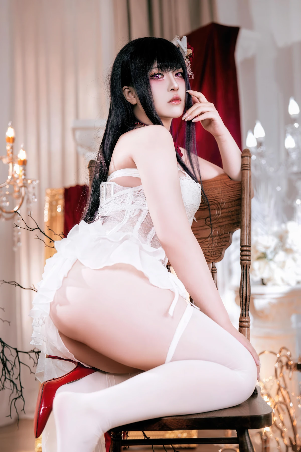 Cosplay 半半子Banbanko – Nikke胜利女神 米哈拉 羁绊锁链 - P27