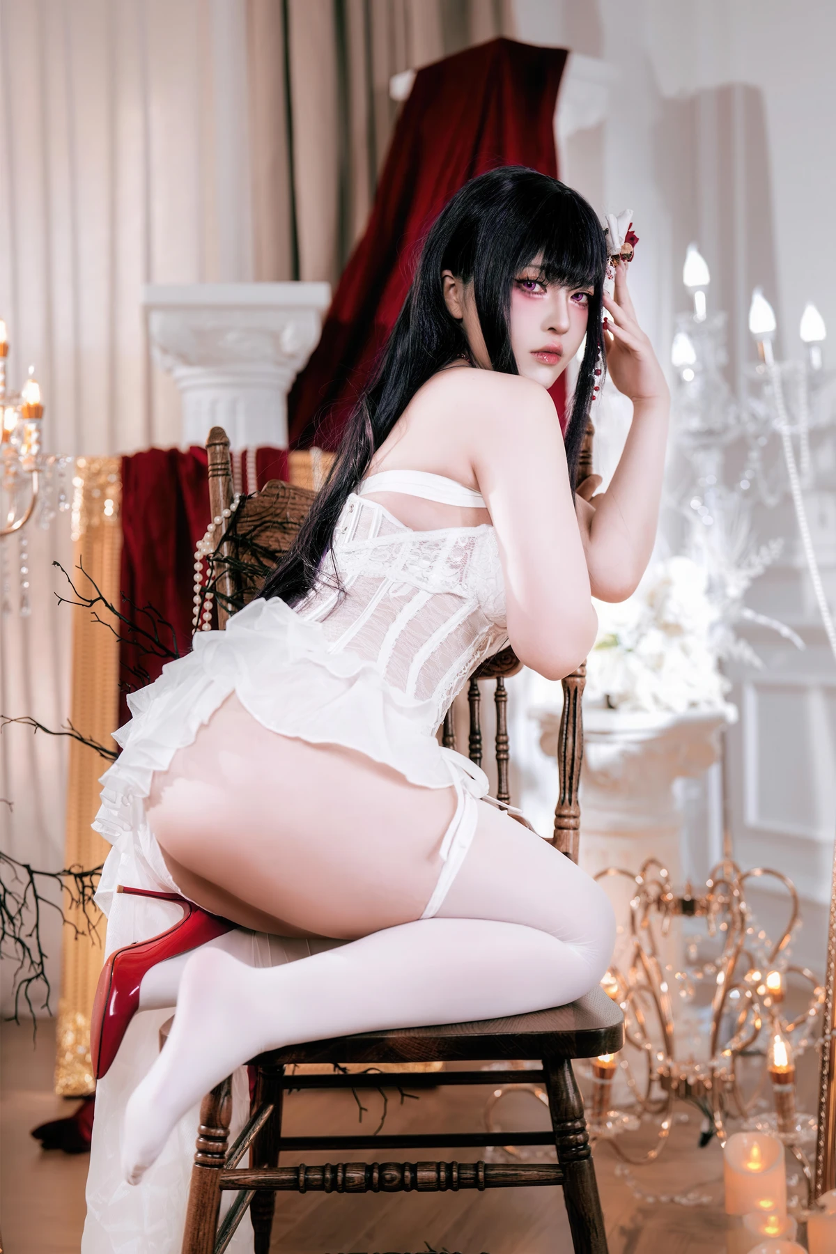 Cosplay 半半子Banbanko – Nikke胜利女神 米哈拉 羁绊锁链 - P28