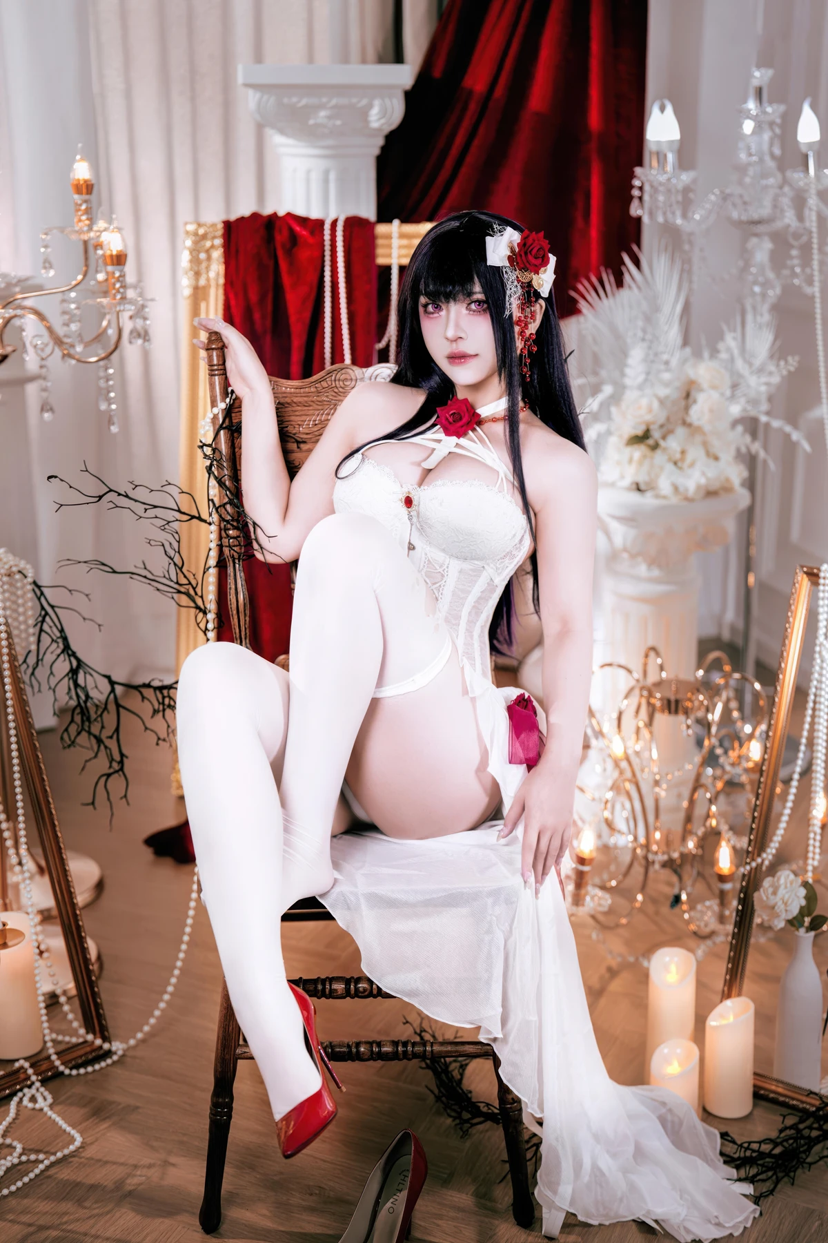 Cosplay 半半子Banbanko – Nikke胜利女神 米哈拉 羁绊锁链 - P33