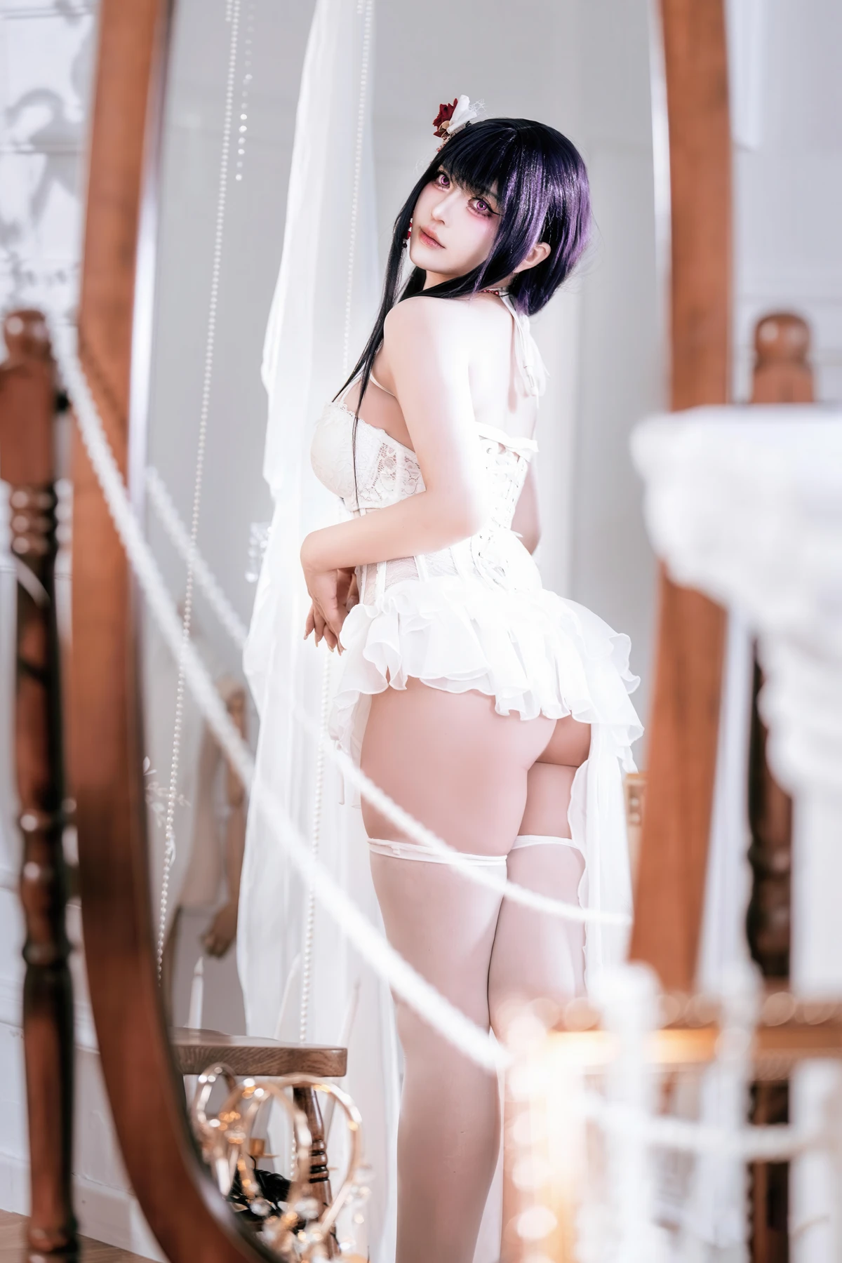 Cosplay 半半子Banbanko – Nikke胜利女神 米哈拉 羁绊锁链 - P3