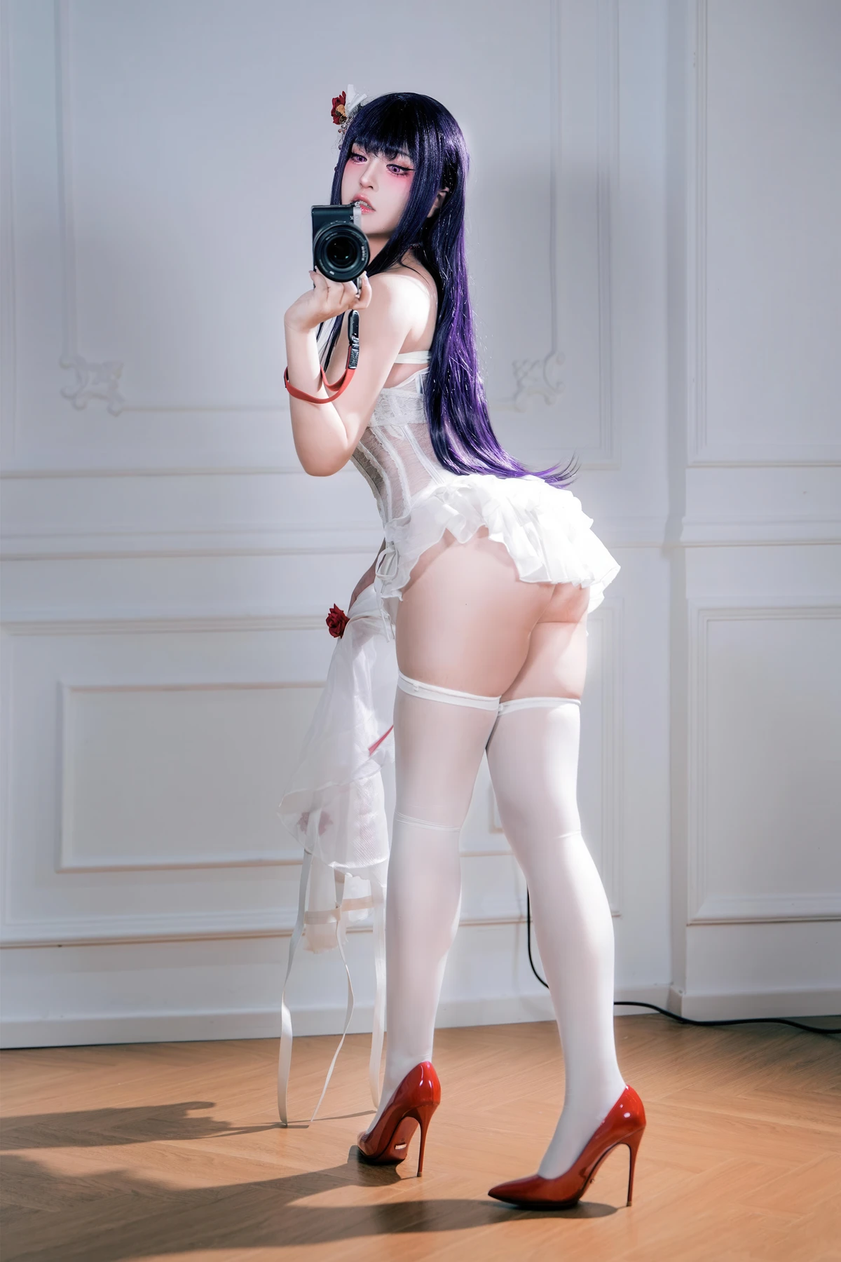 Cosplay 半半子Banbanko – Nikke胜利女神 米哈拉 羁绊锁链 - P41