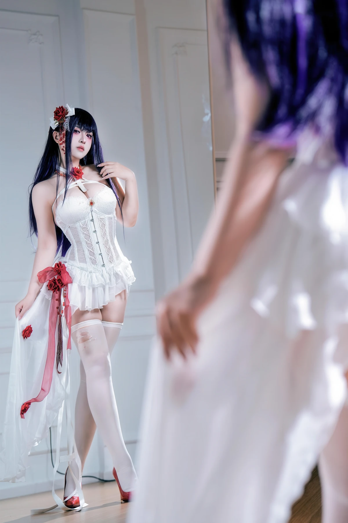 Cosplay 半半子Banbanko – Nikke胜利女神 米哈拉 羁绊锁链 - P43