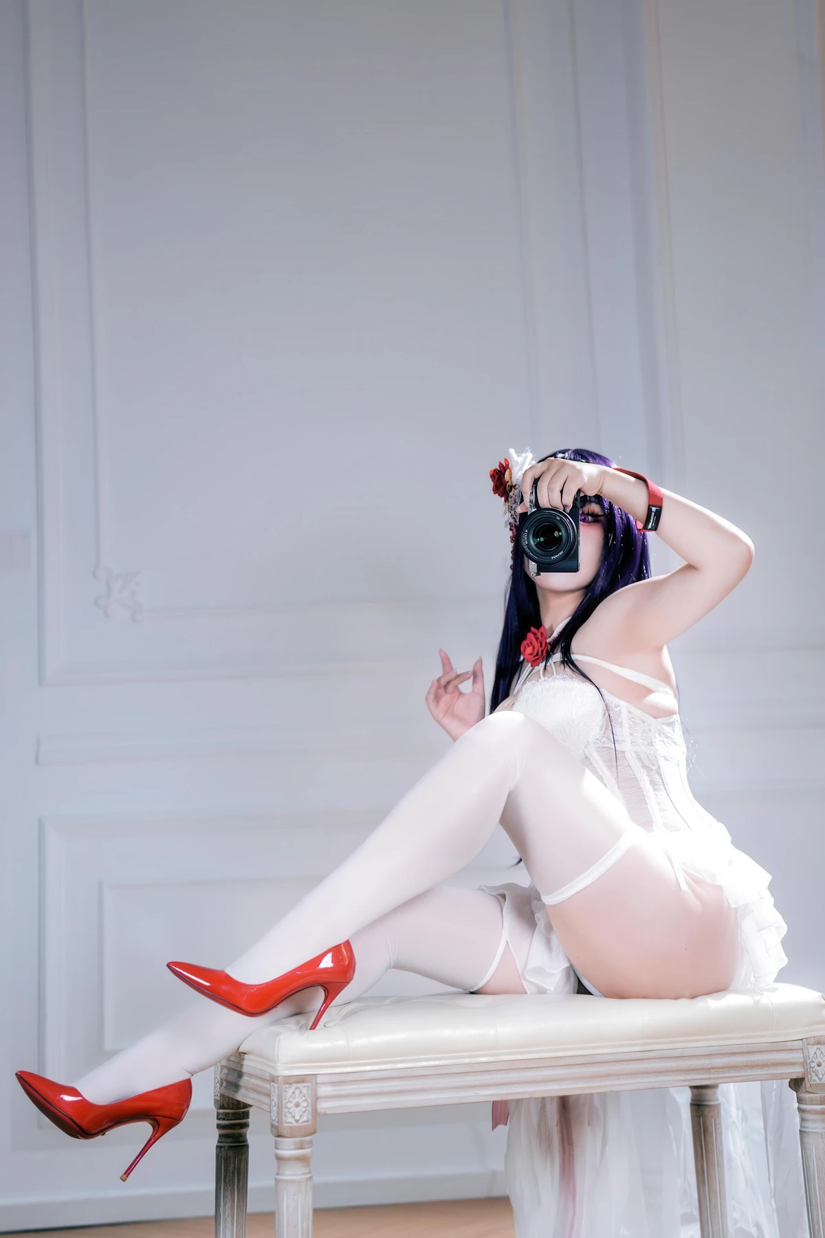 Cosplay 半半子Banbanko – Nikke胜利女神 米哈拉 羁绊锁链 - P45