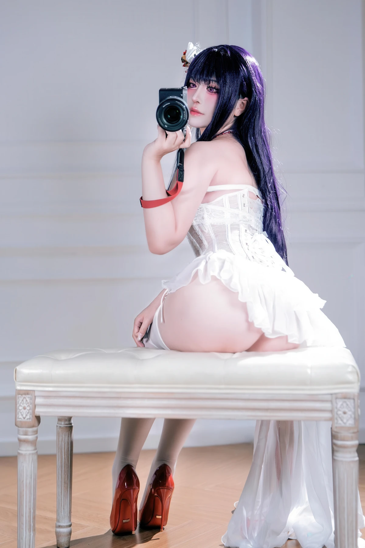 Cosplay 半半子Banbanko – Nikke胜利女神 米哈拉 羁绊锁链 - P47