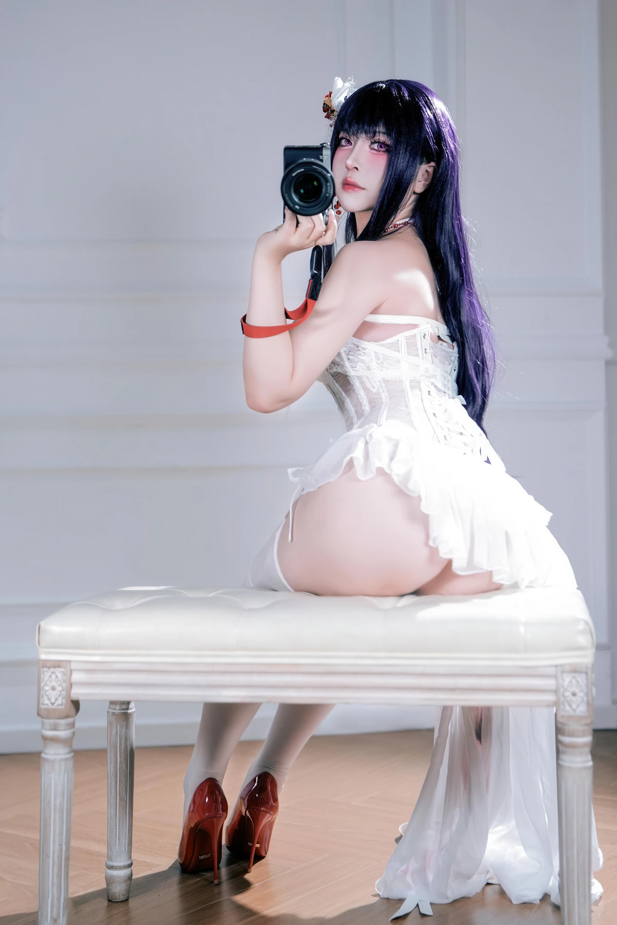 Cosplay 半半子Banbanko – Nikke胜利女神 米哈拉 羁绊锁链 - P48