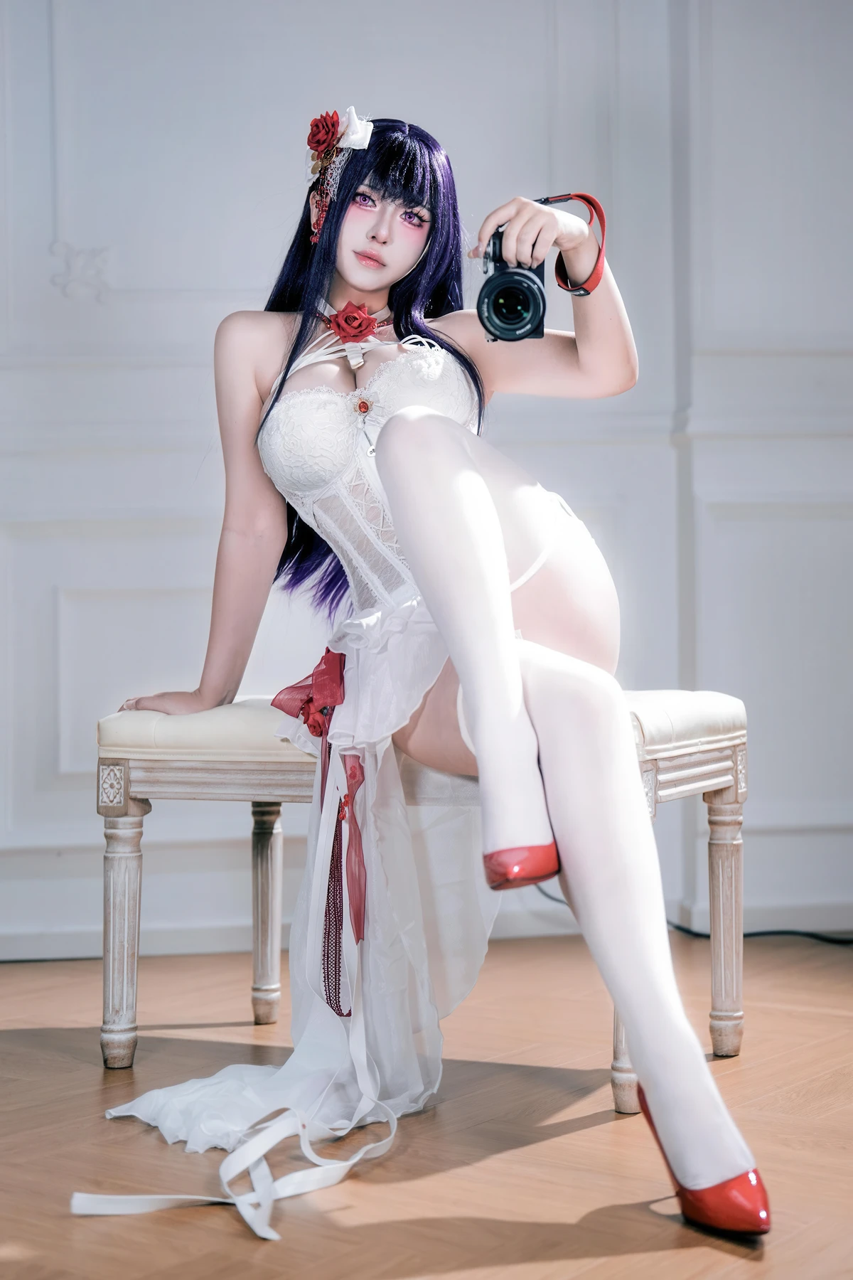 Cosplay 半半子Banbanko – Nikke胜利女神 米哈拉 羁绊锁链 - P49