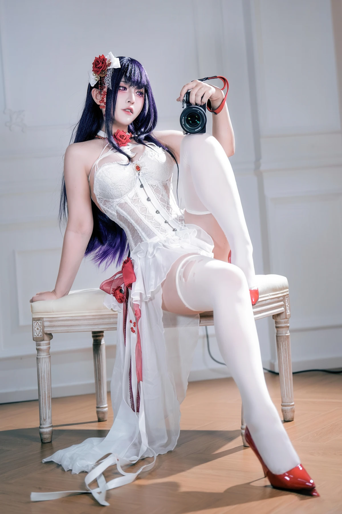 Cosplay 半半子Banbanko – Nikke胜利女神 米哈拉 羁绊锁链 - P50