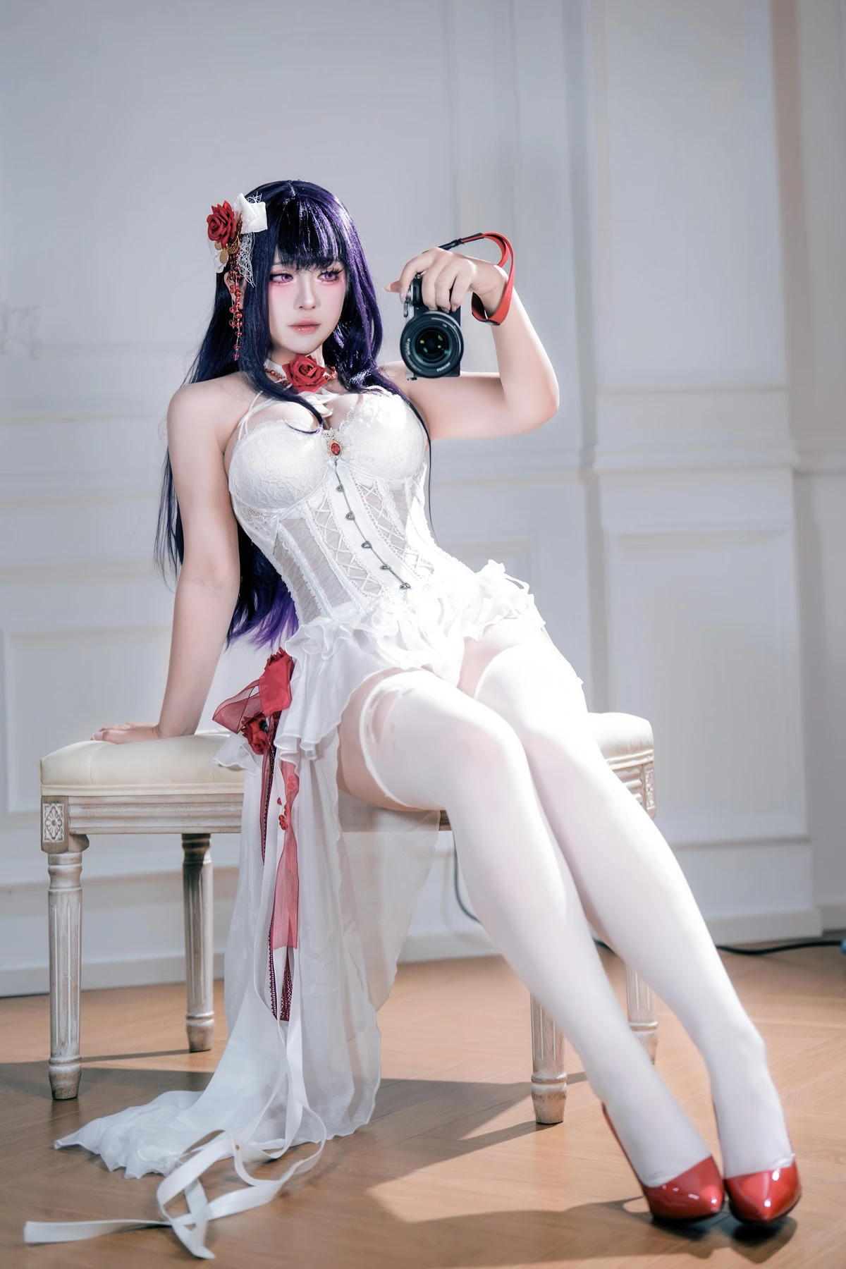 Cosplay 半半子Banbanko – Nikke胜利女神 米哈拉 羁绊锁链 - P51