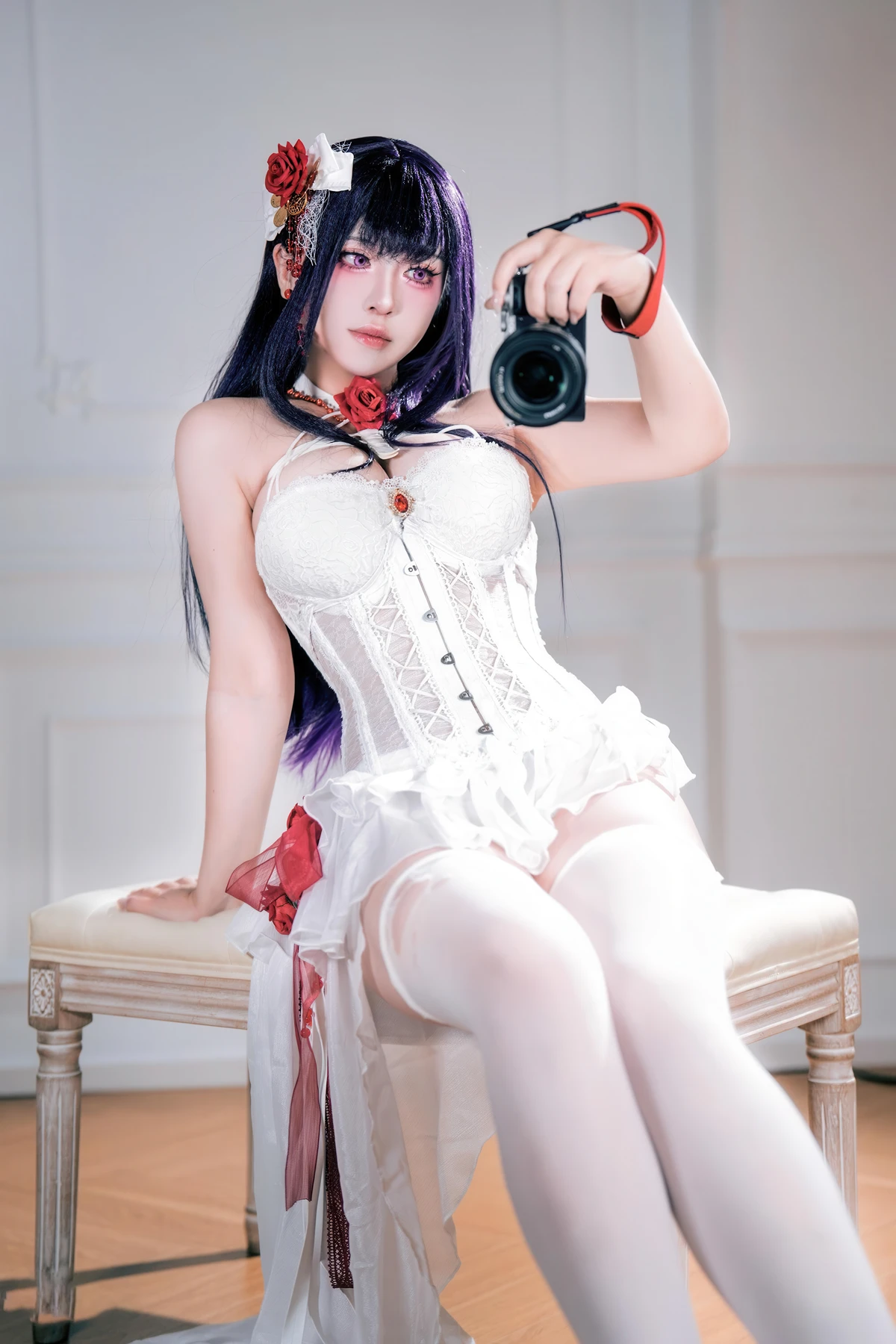 Cosplay 半半子Banbanko – Nikke胜利女神 米哈拉 羁绊锁链 - P52