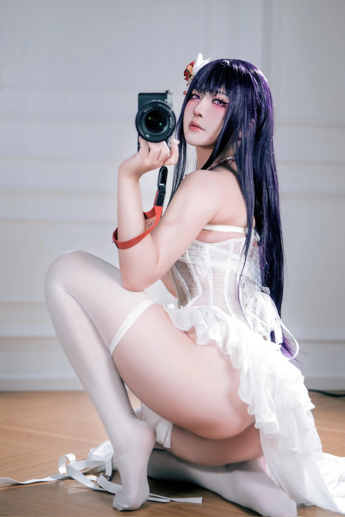 Cosplay 半半子Banbanko – Nikke胜利女神 米哈拉 羁绊锁链 - P54