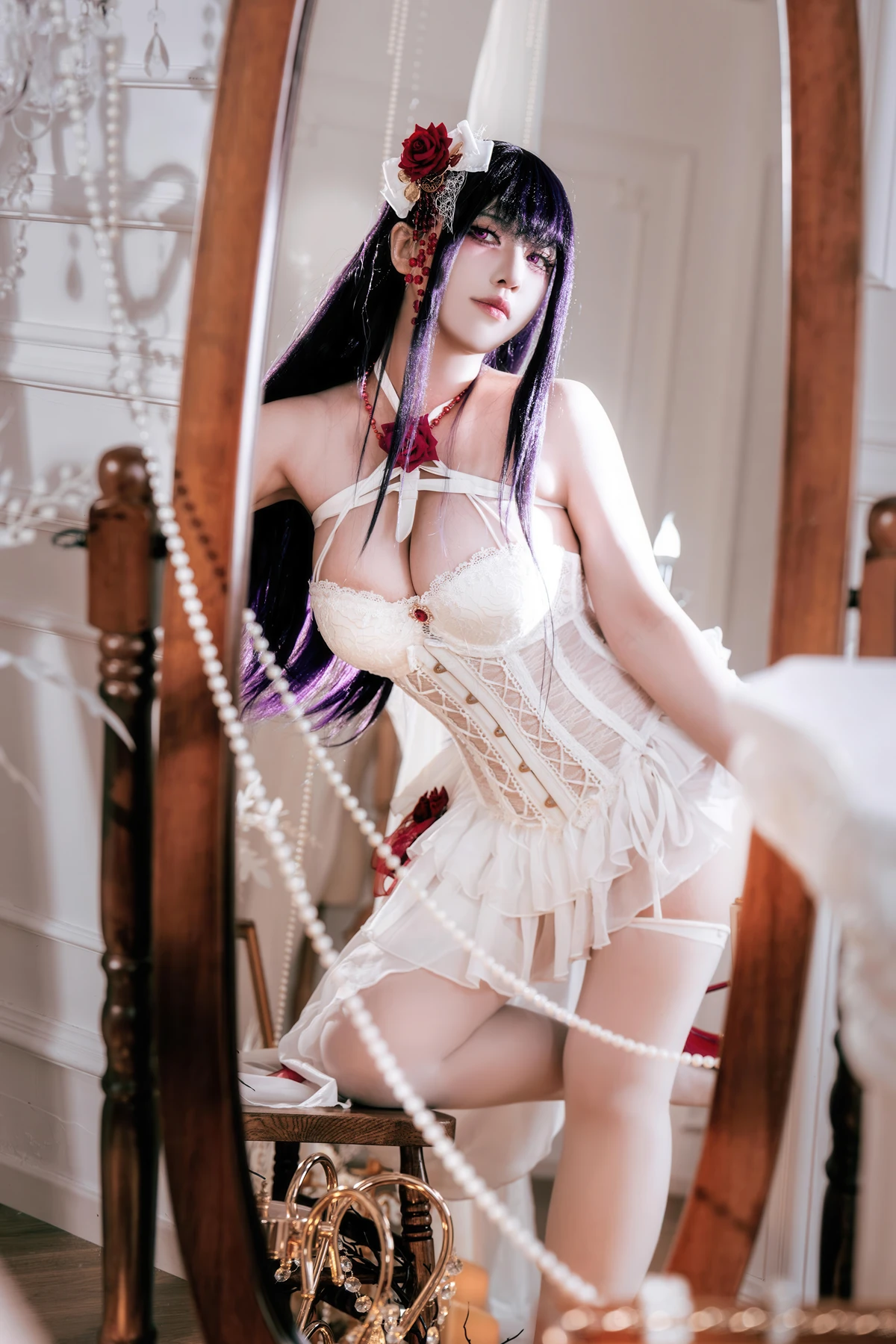 Cosplay 半半子Banbanko – Nikke胜利女神 米哈拉 羁绊锁链 - P5
