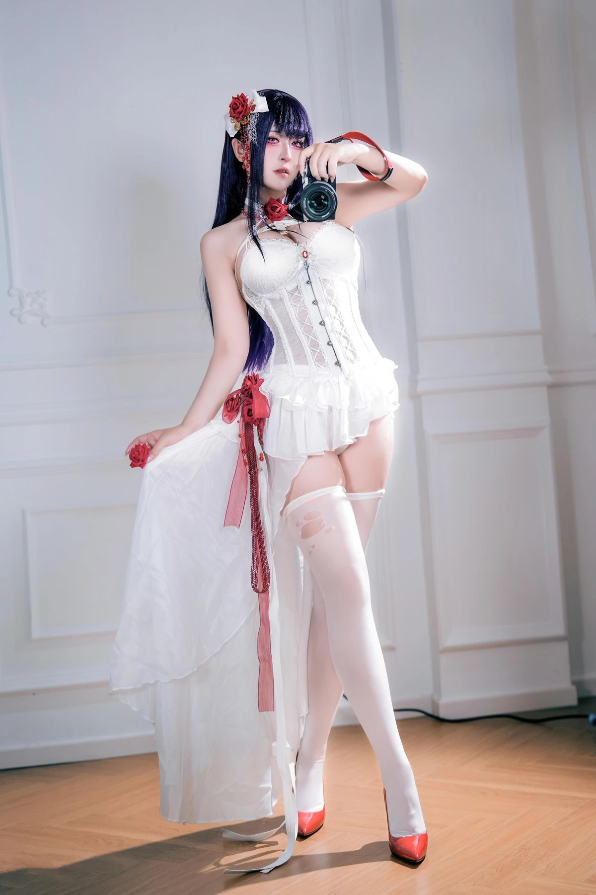 Cosplay 半半子Banbanko – Nikke胜利女神 米哈拉 羁绊锁链 - P60