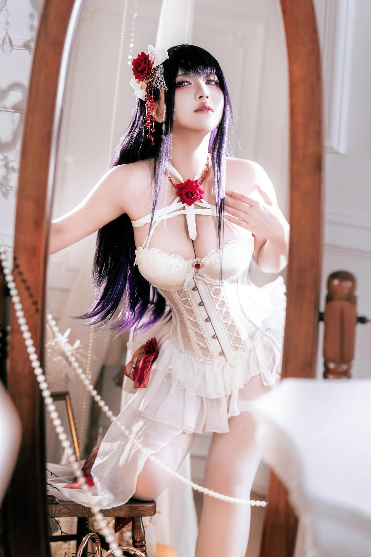 Cosplay 半半子Banbanko – Nikke胜利女神 米哈拉 羁绊锁链 - P7
