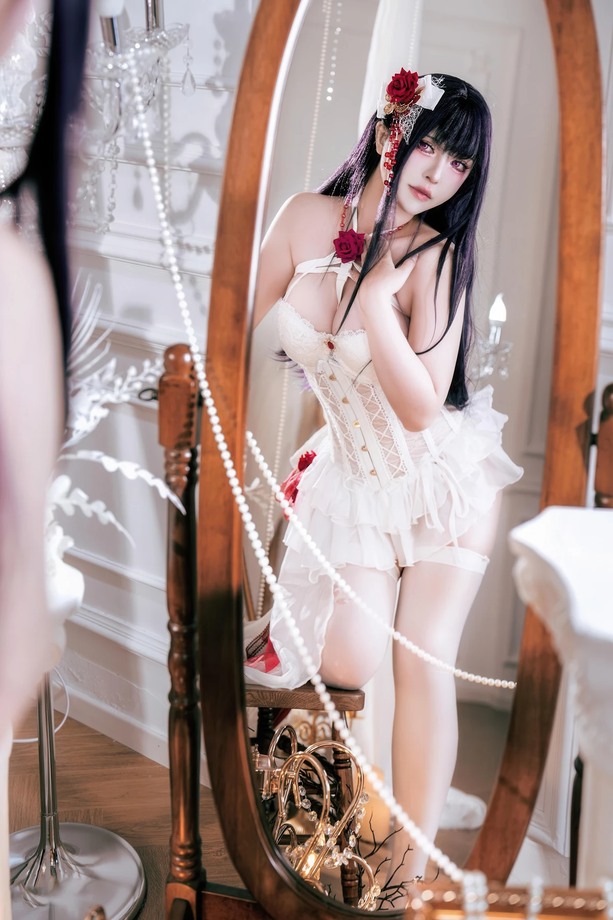 Cosplay 半半子Banbanko – Nikke胜利女神 米哈拉 羁绊锁链 - P8