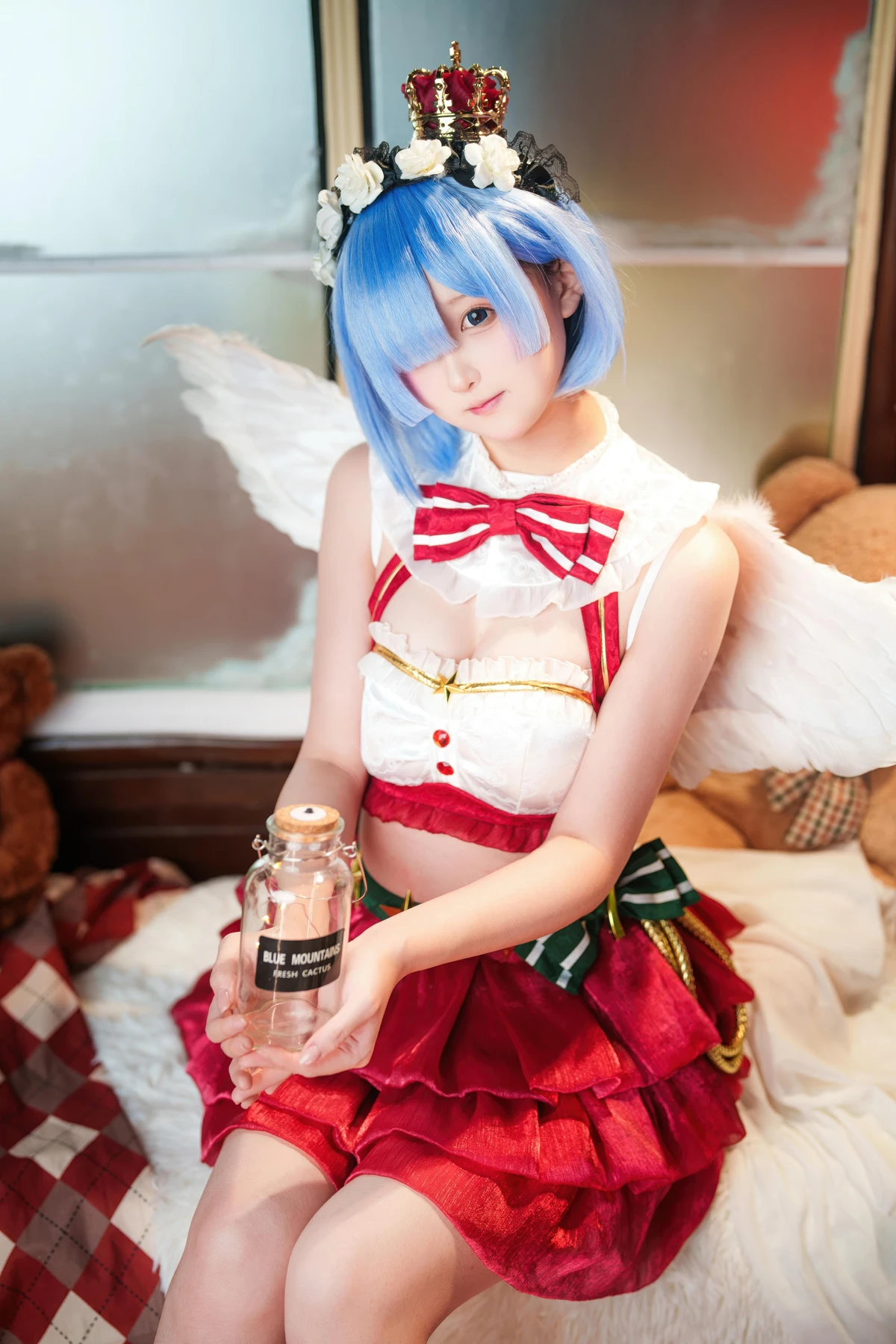 Cosplay Seele麦麦 – 蕾姆 圣诞物语 - P24