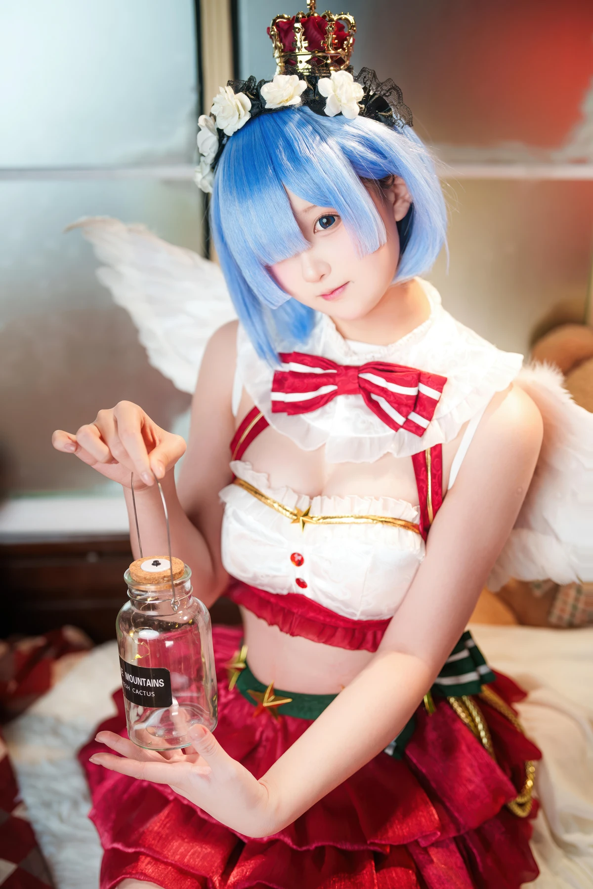 Cosplay Seele麦麦 – 蕾姆 圣诞物语 - P25