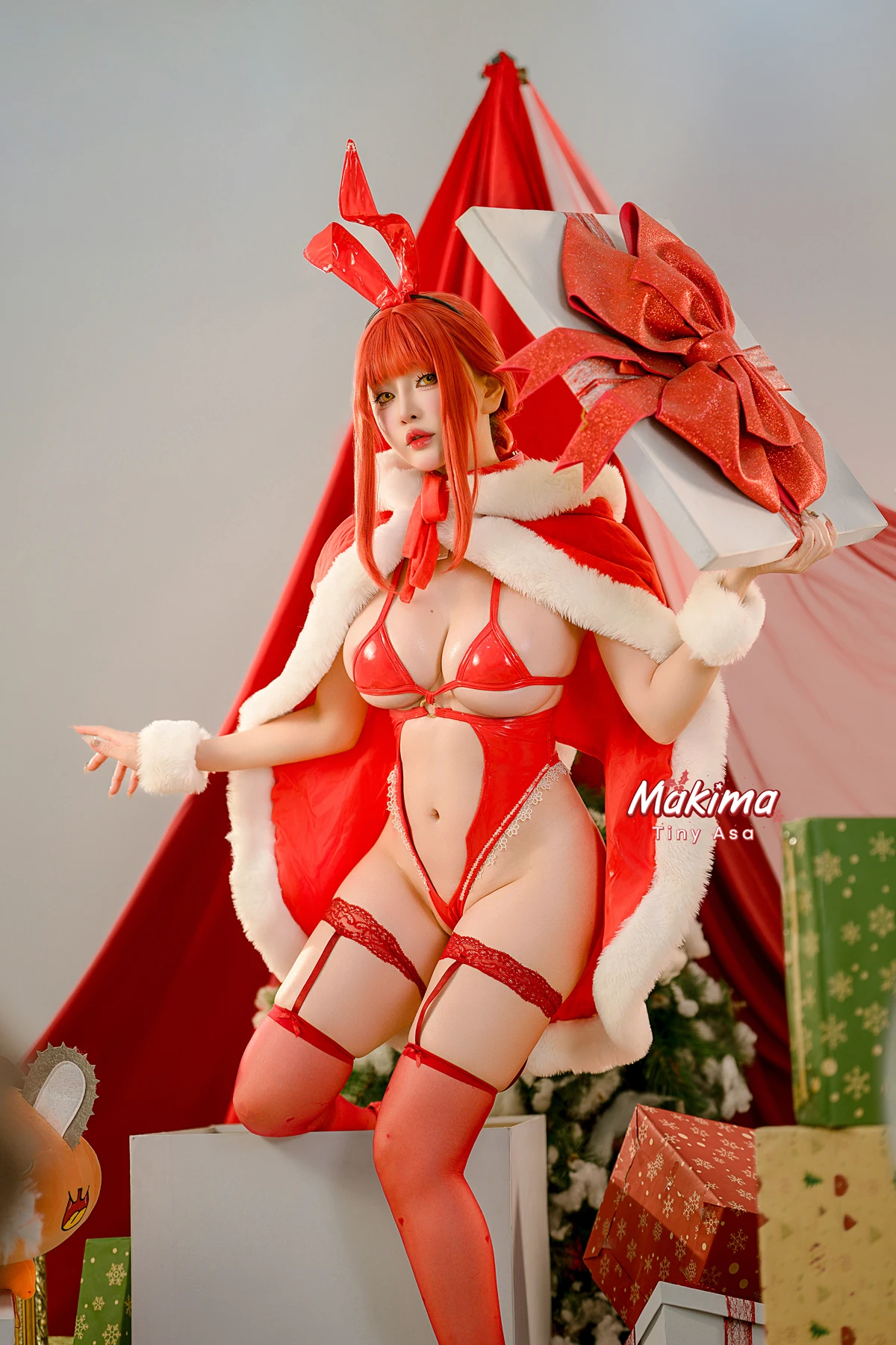 Cosplay Tiny Asa – 电锯人 玛奇玛 圣诞 - P10