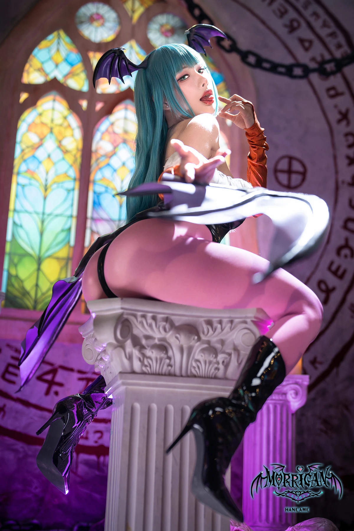 Cosplay HaneAme 雨波 – 恶魔战士 莫莉卡 - P14