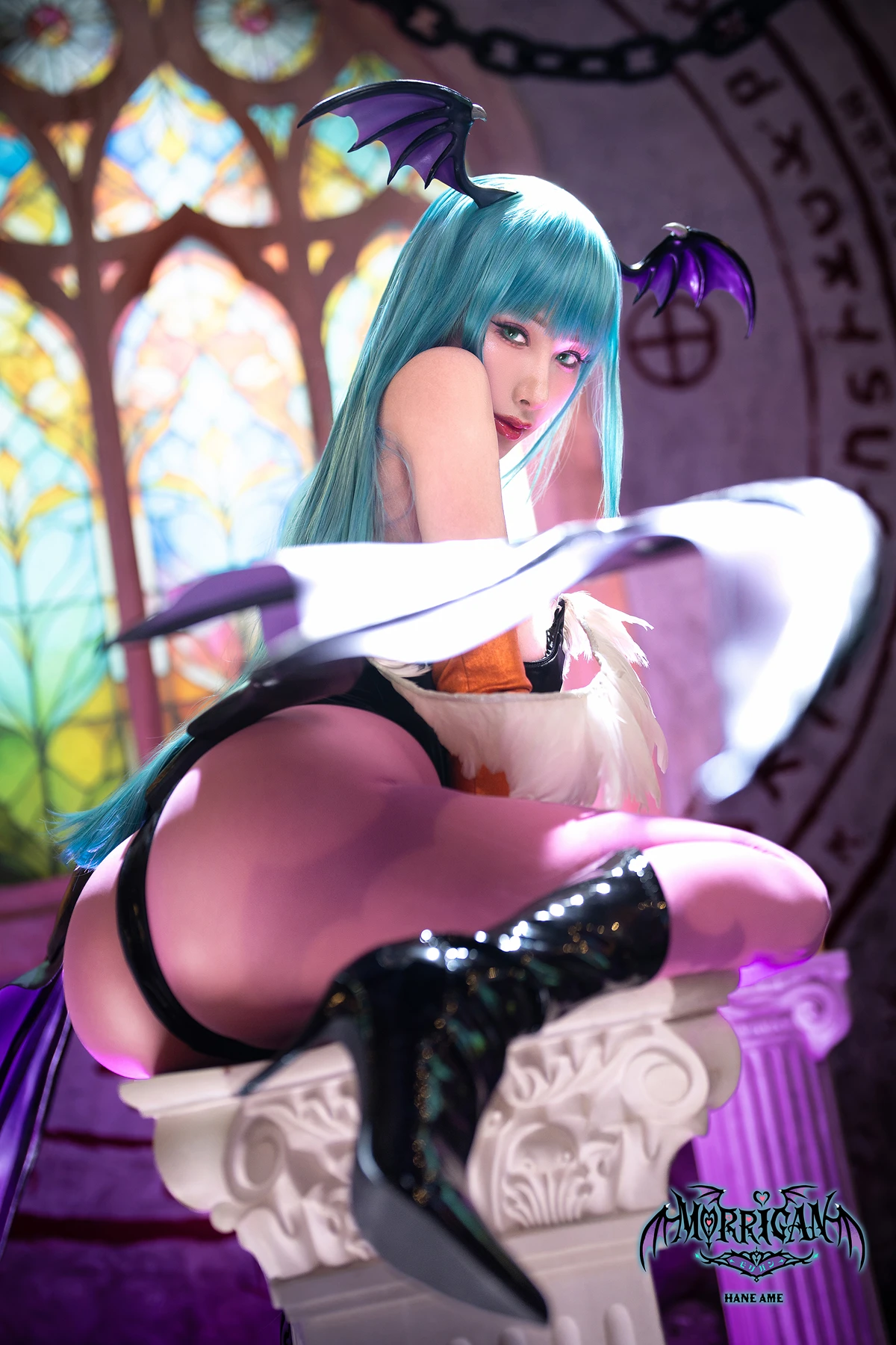 Cosplay HaneAme 雨波 – 恶魔战士 莫莉卡 - P15