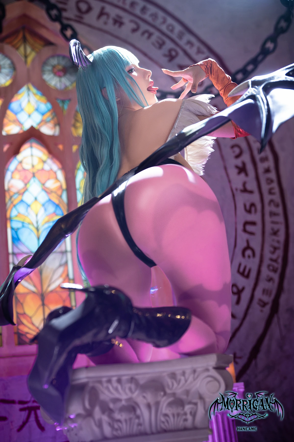 Cosplay HaneAme 雨波 – 恶魔战士 莫莉卡 - P16