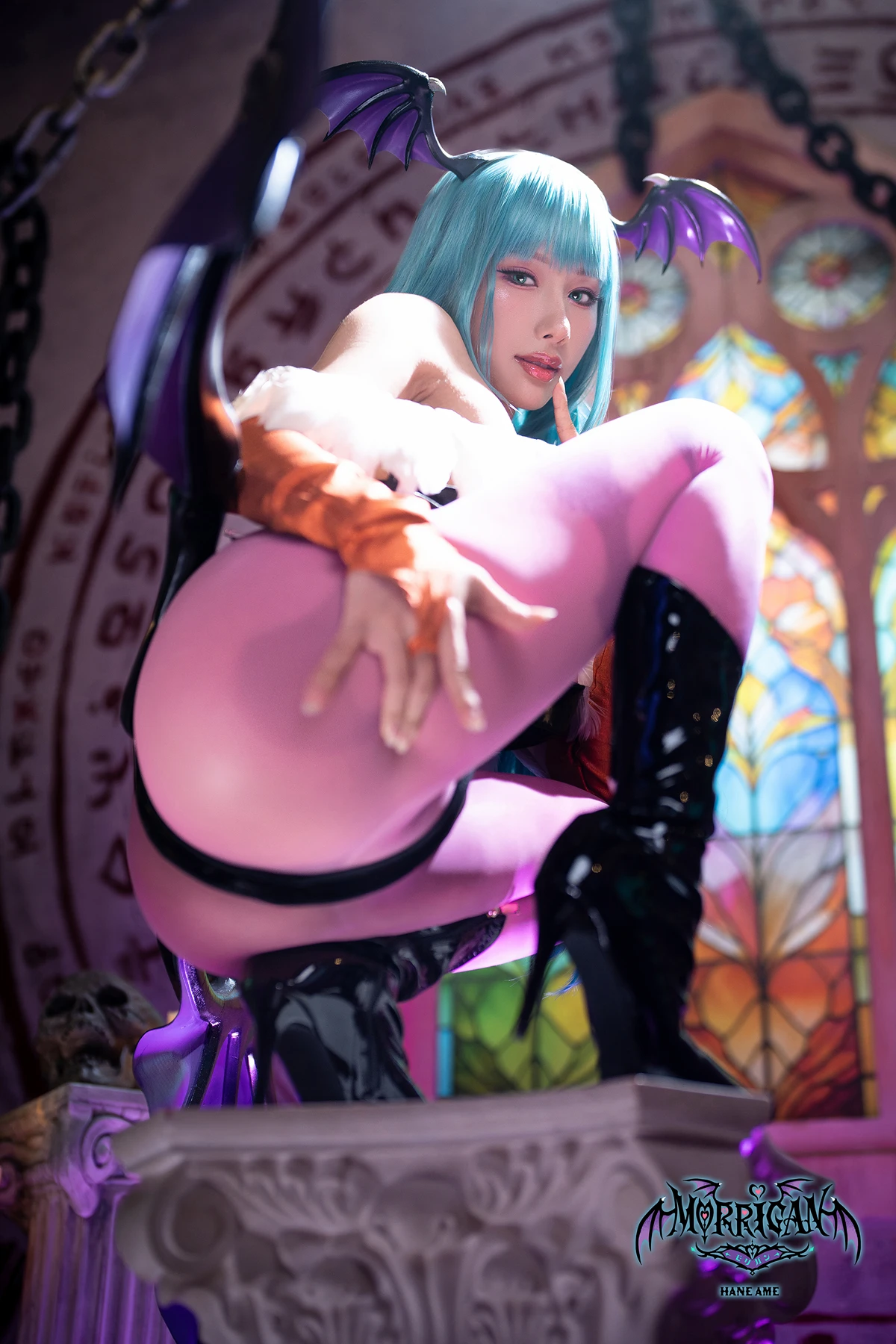 Cosplay HaneAme 雨波 – 恶魔战士 莫莉卡 - P17