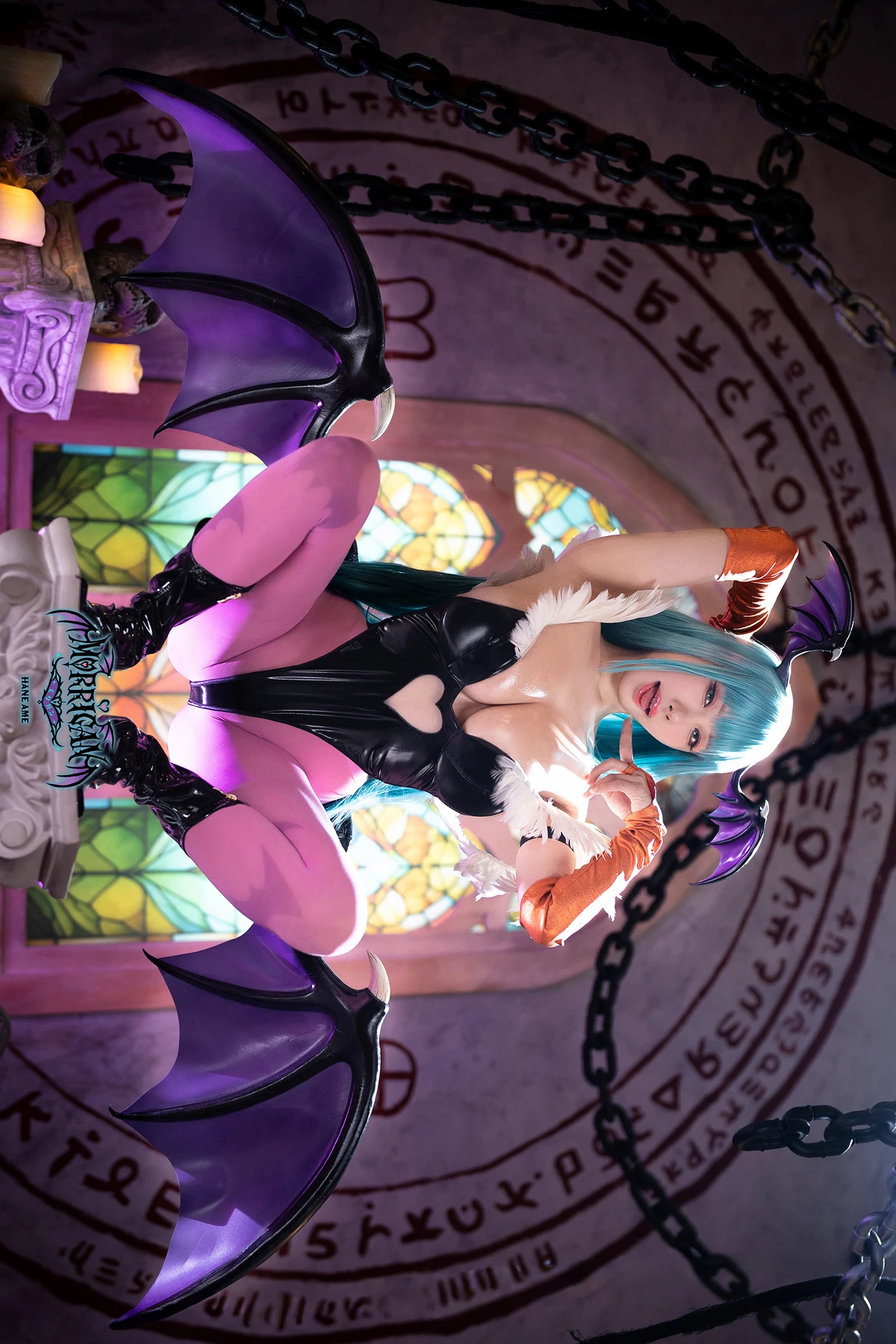 Cosplay HaneAme 雨波 – 恶魔战士 莫莉卡 - P19