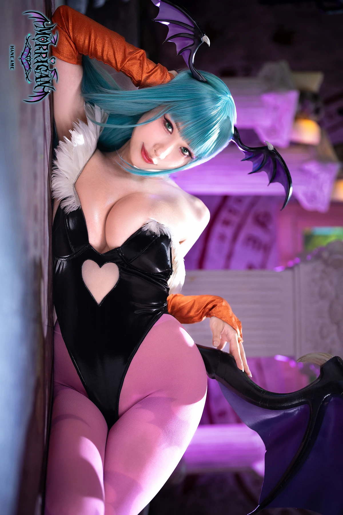 Cosplay HaneAme 雨波 – 恶魔战士 莫莉卡 - P24