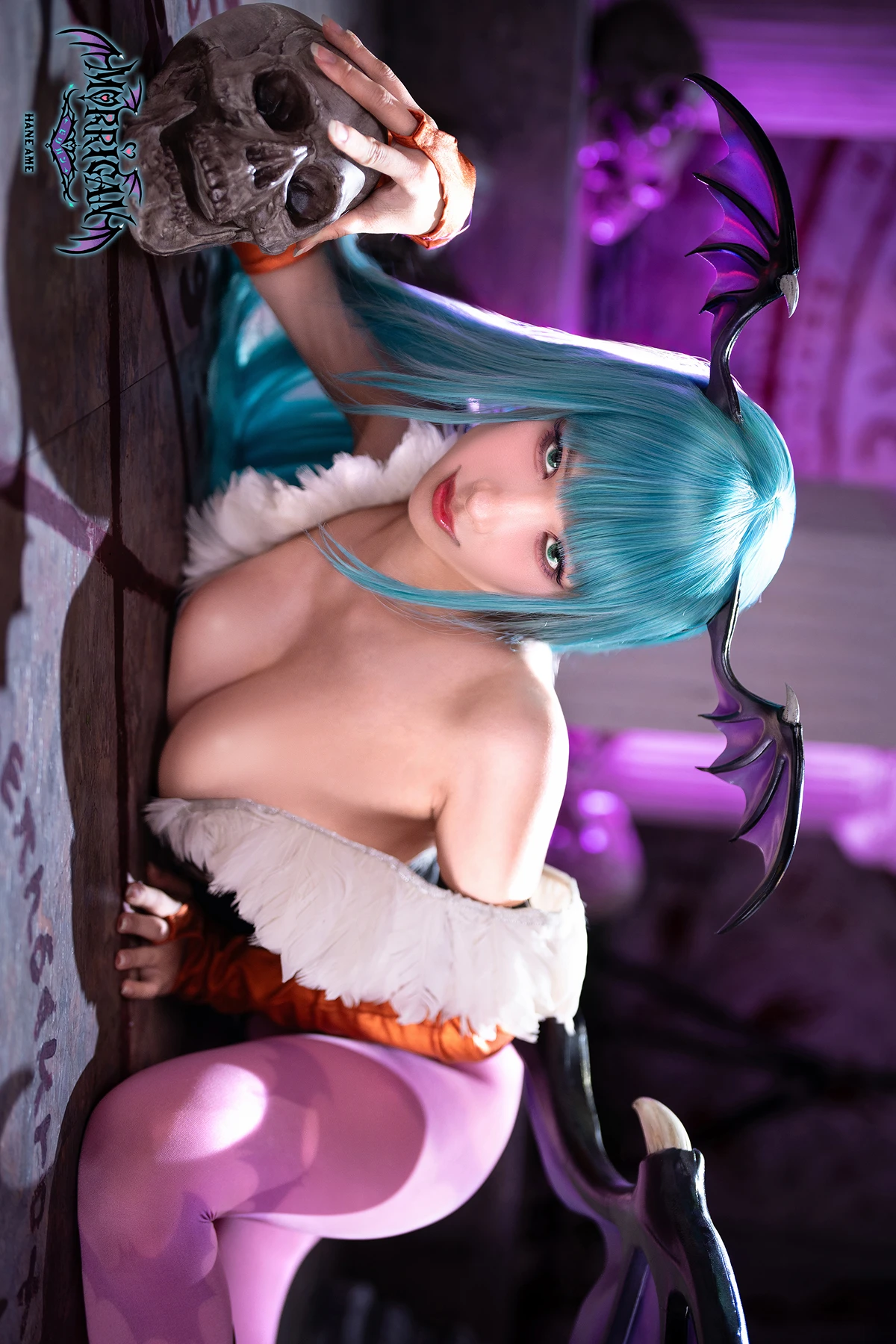 Cosplay HaneAme 雨波 – 恶魔战士 莫莉卡 - P25