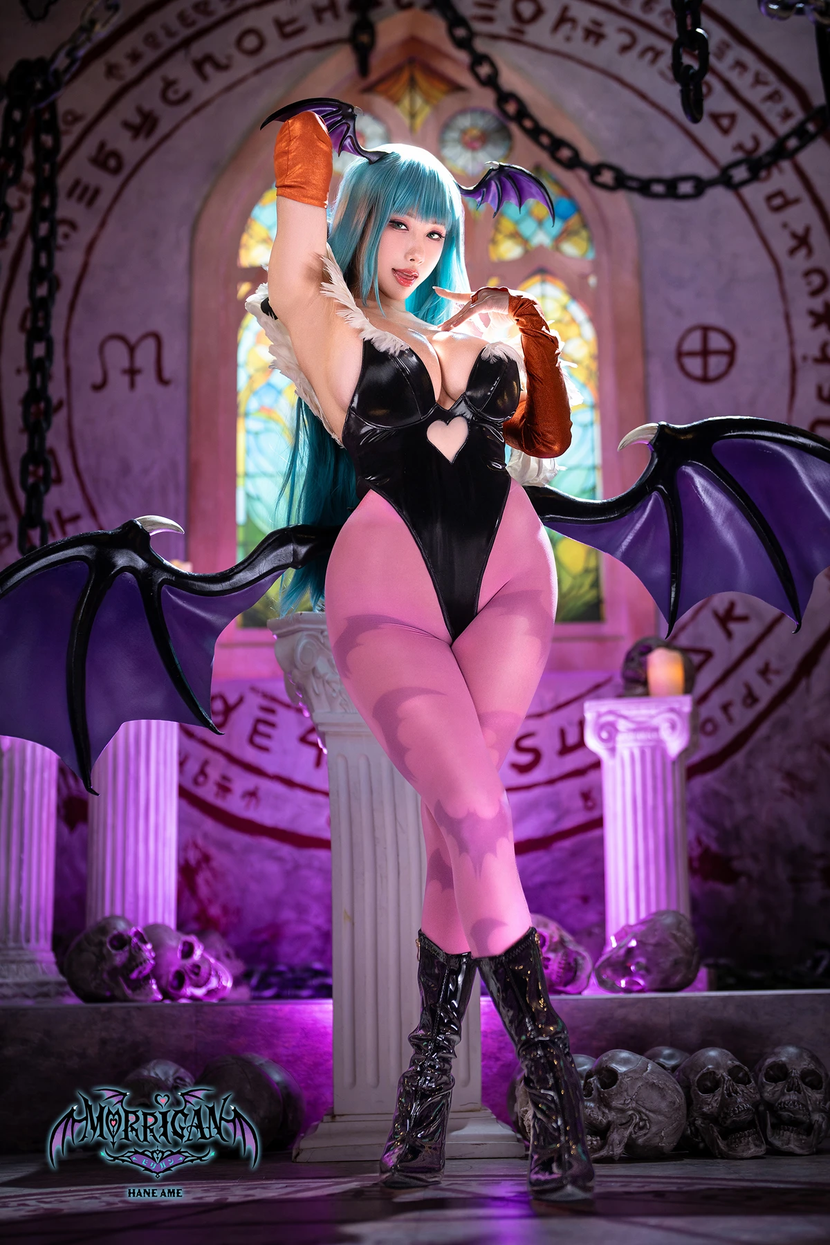 Cosplay HaneAme 雨波 – 恶魔战士 莫莉卡 - P33