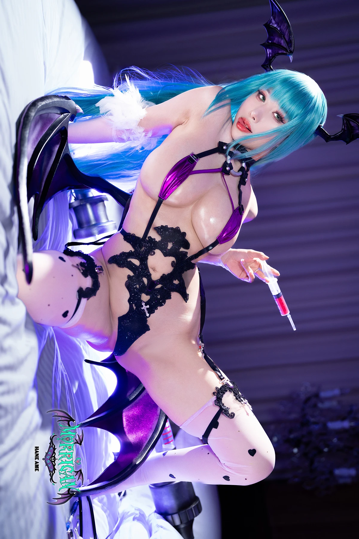 Cosplay HaneAme 雨波 – 恶魔战士 莫莉卡 - P60