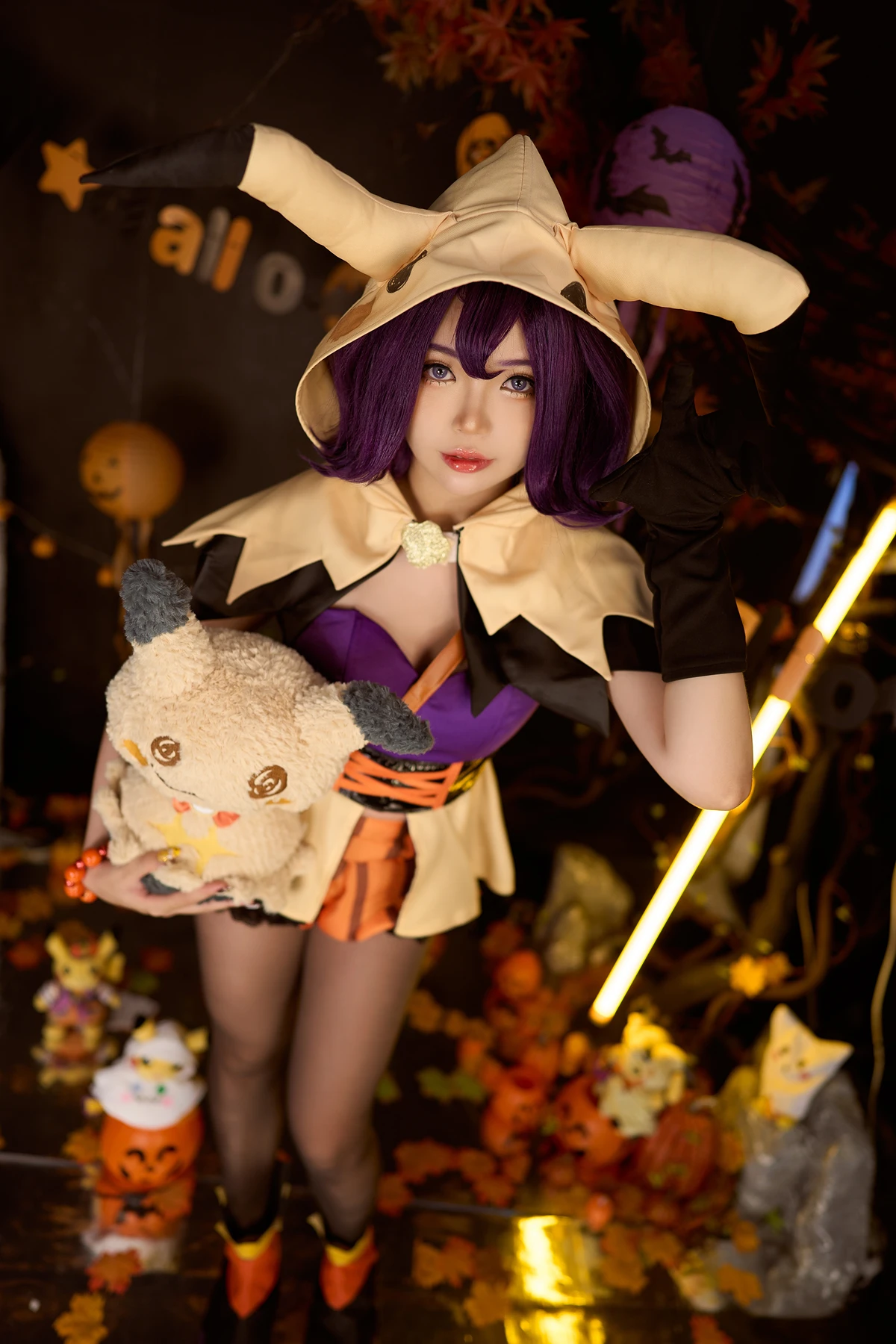 Cosplay ZinieQ – 宝可梦 阿塞萝拉 万圣节 & 塞尔达公主 镂空比基尼 - P23