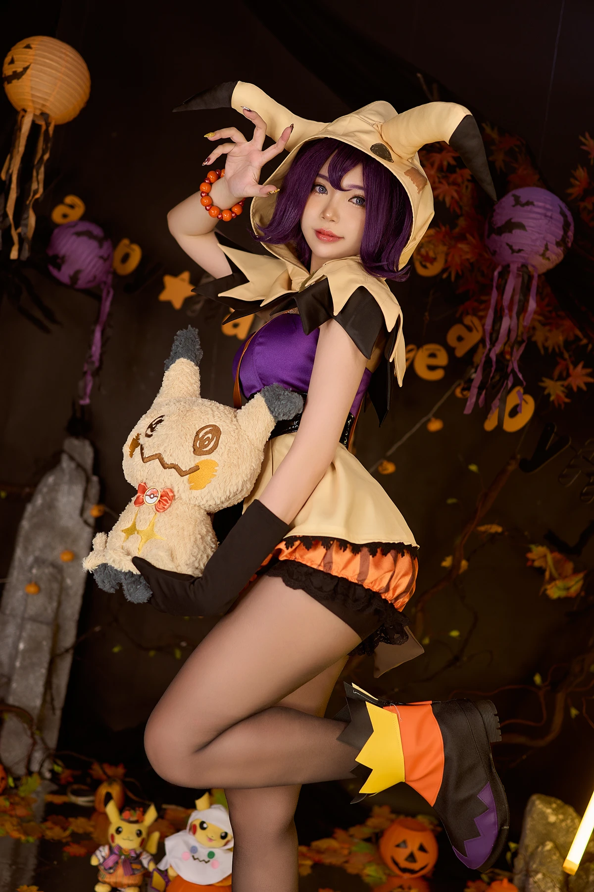 Cosplay ZinieQ – 宝可梦 阿塞萝拉 万圣节 & 塞尔达公主 镂空比基尼 - P27