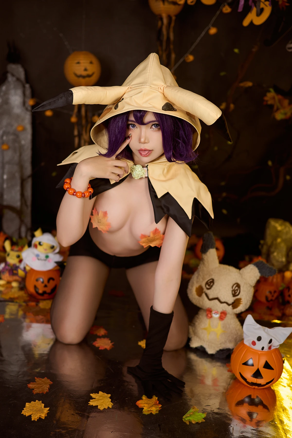 Cosplay ZinieQ – 宝可梦 阿塞萝拉 万圣节 & 塞尔达公主 镂空比基尼 - P39