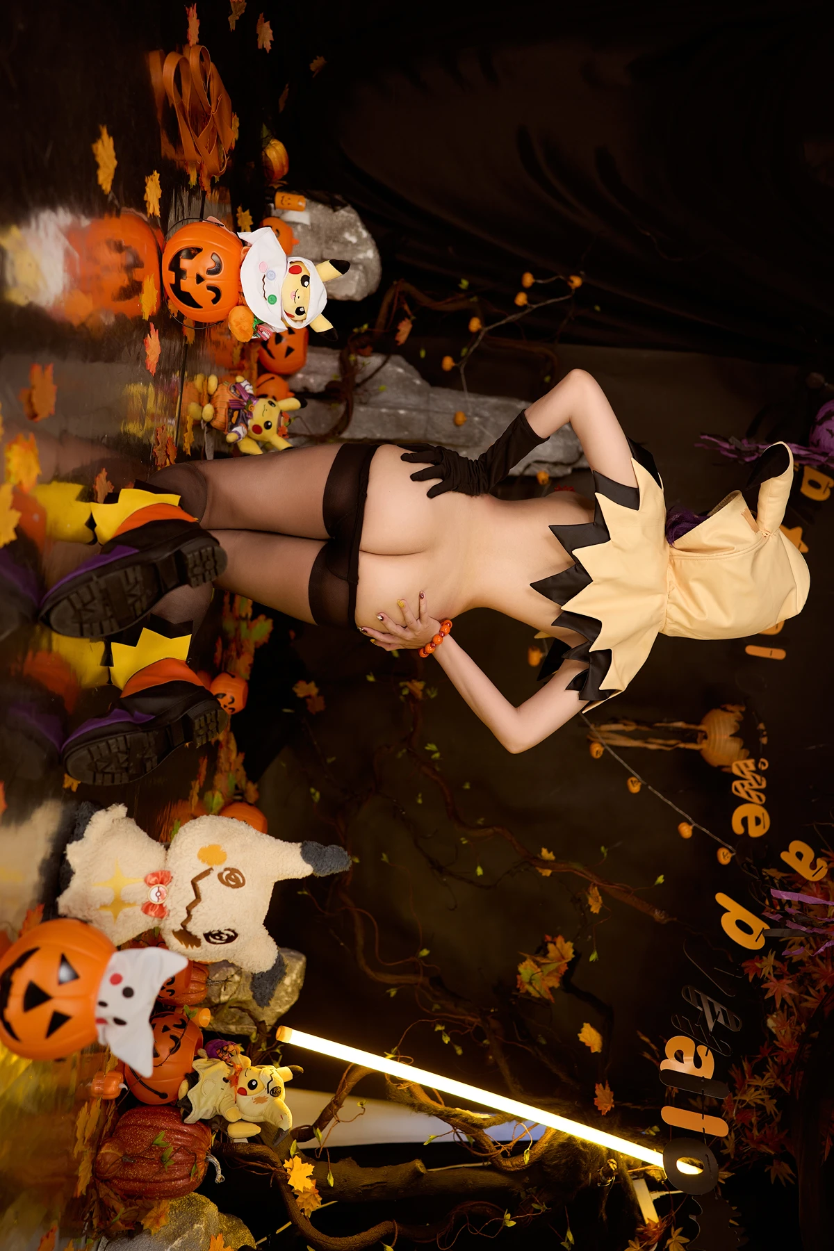 Cosplay ZinieQ – 宝可梦 阿塞萝拉 万圣节 & 塞尔达公主 镂空比基尼 - P42