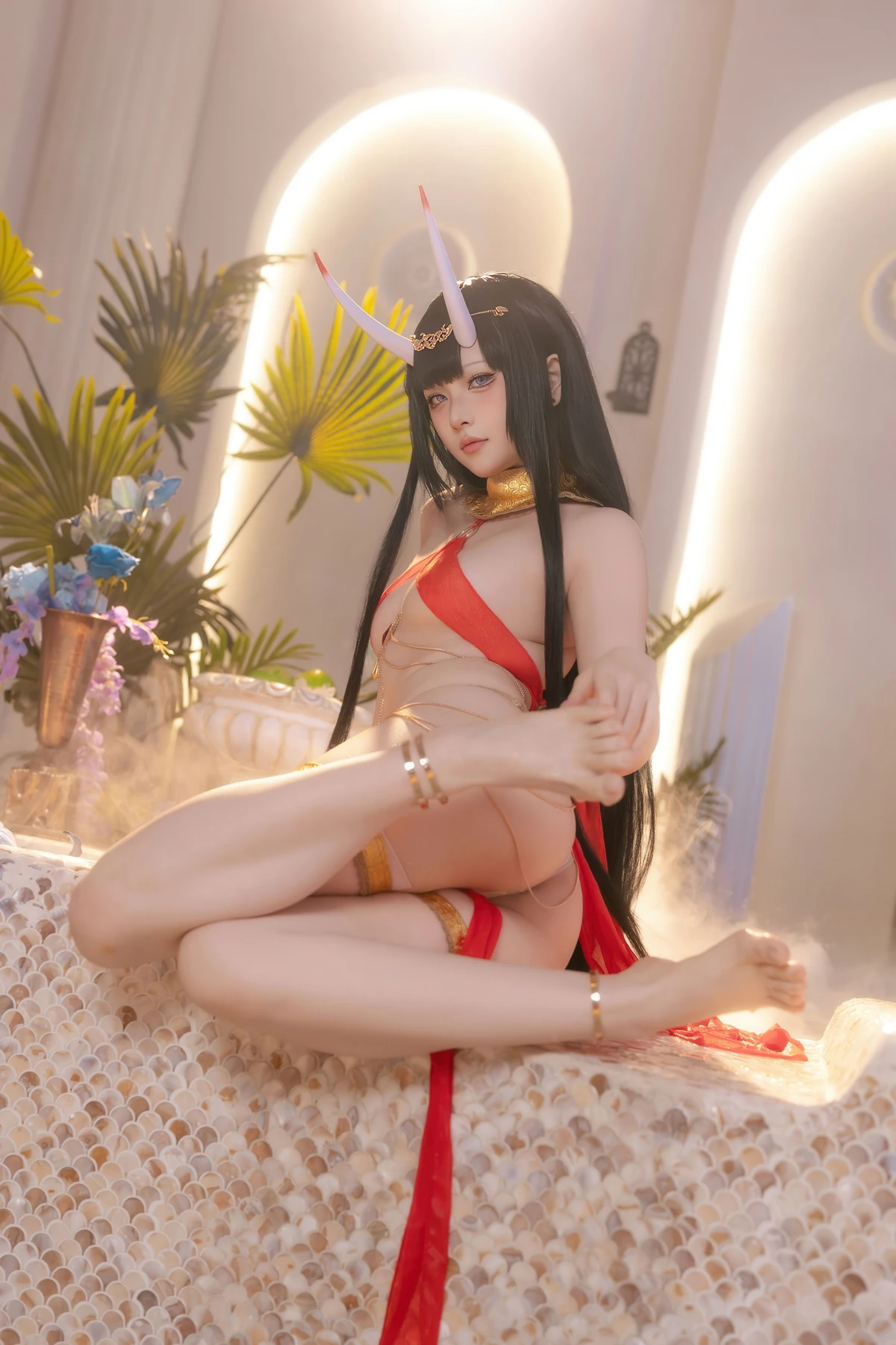 Cosplay 屿鱼 – 碧蓝航线 能代 赤纱浴影 - P14
