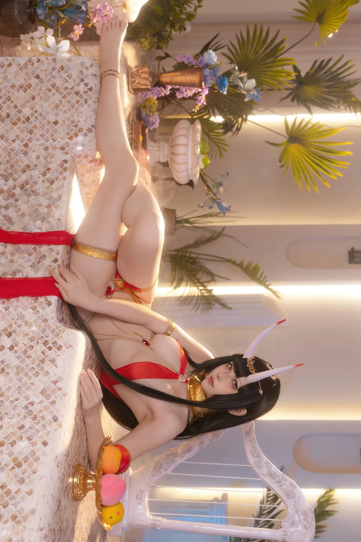 Cosplay 屿鱼 – 碧蓝航线 能代 赤纱浴影 - P32