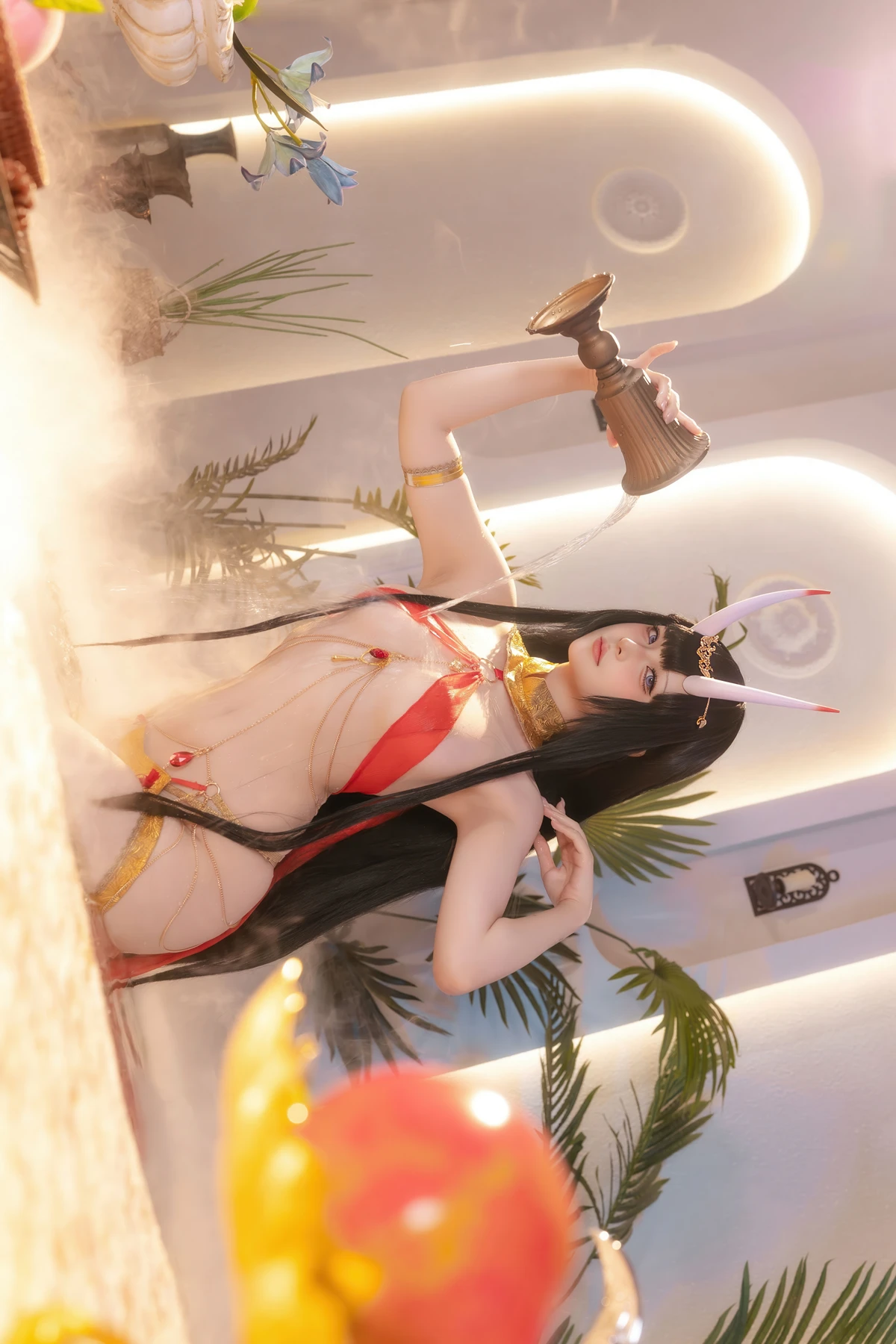 Cosplay 屿鱼 – 碧蓝航线 能代 赤纱浴影 - P36