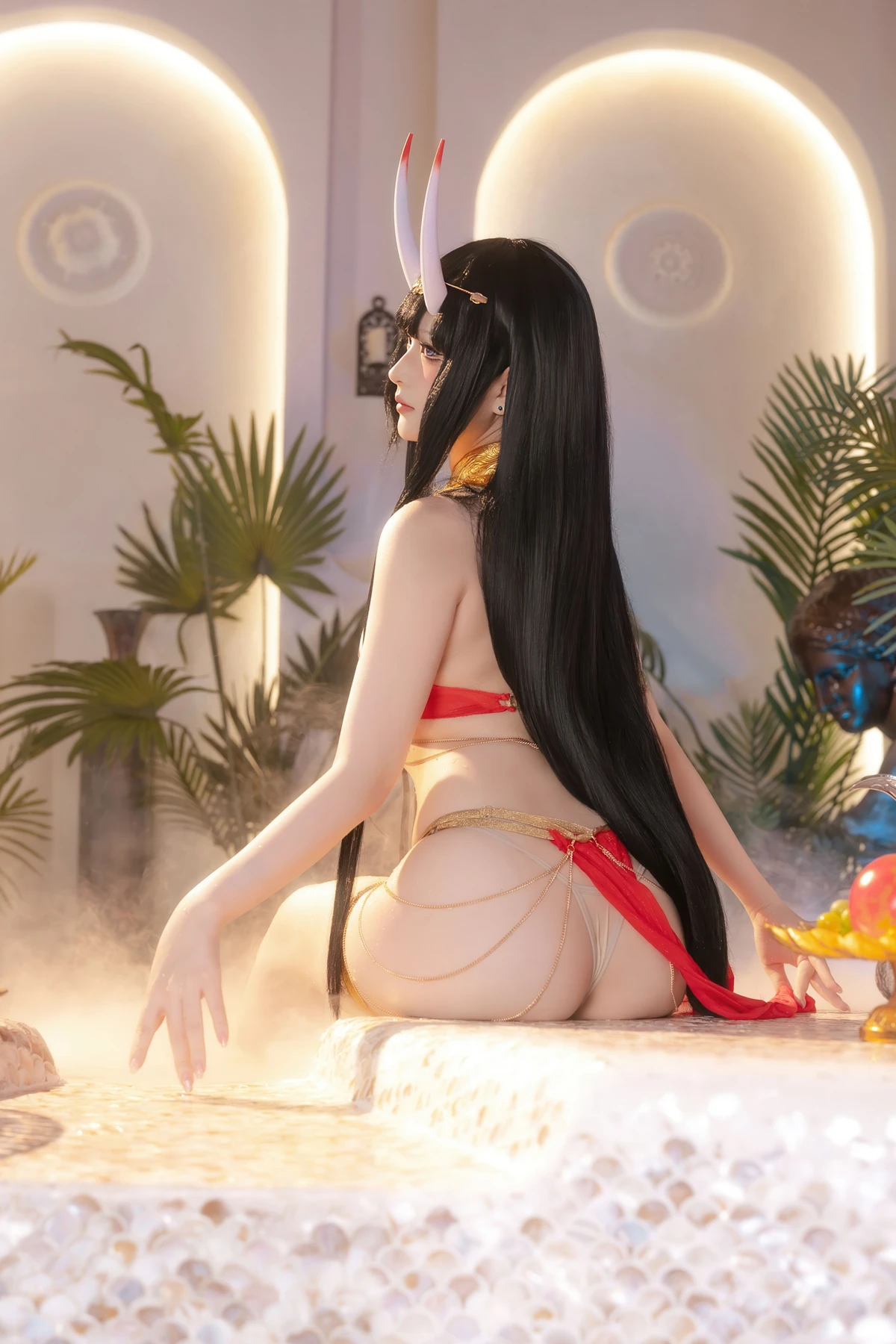 Cosplay 屿鱼 – 碧蓝航线 能代 赤纱浴影 - P41