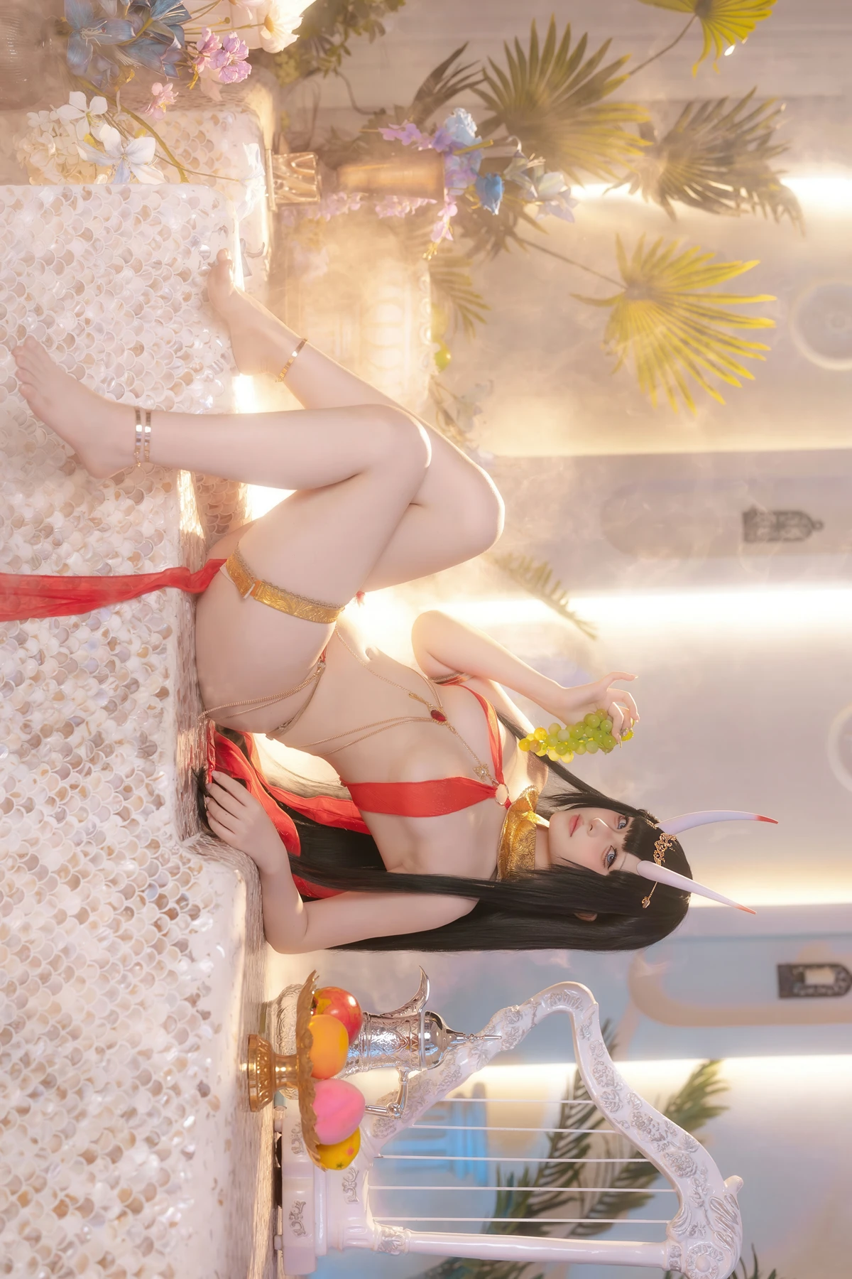 Cosplay 屿鱼 – 碧蓝航线 能代 赤纱浴影 - P4