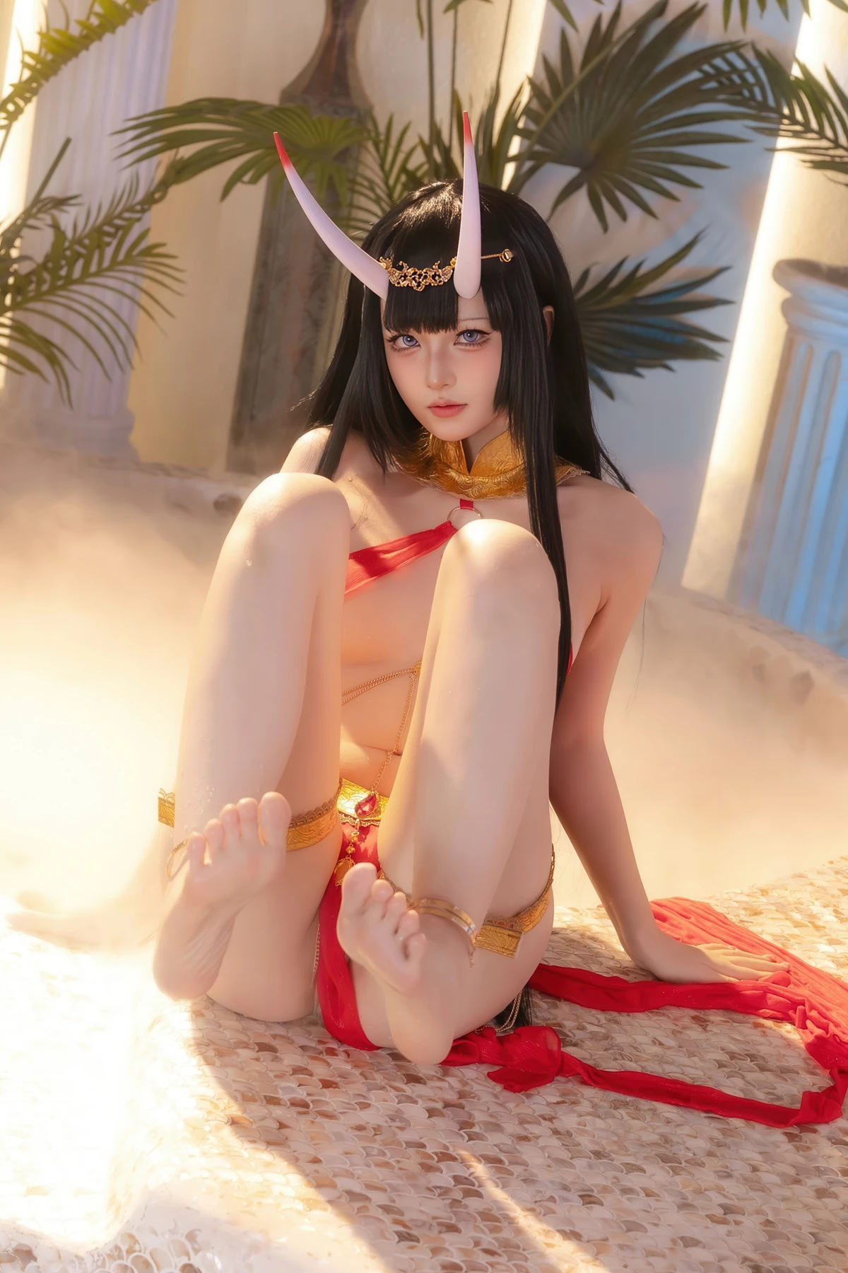 Cosplay 屿鱼 – 碧蓝航线 能代 赤纱浴影 - P66