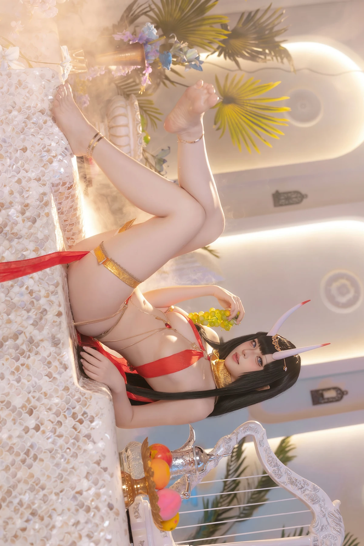 Cosplay 屿鱼 – 碧蓝航线 能代 赤纱浴影 - P6