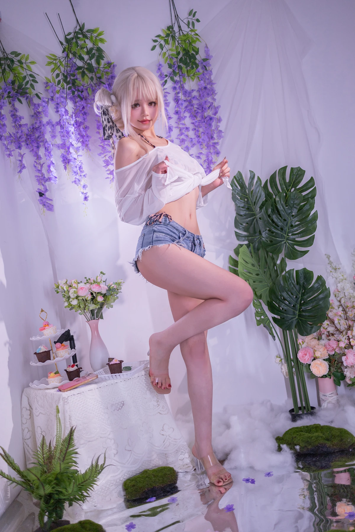 Cosplay 星黛鹿鹿 – 罩纱豹纹泳装 - P2