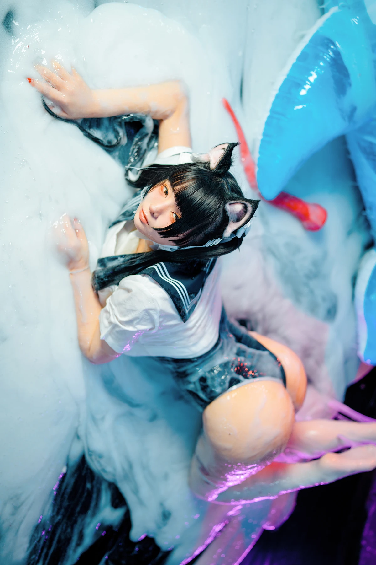 Cosplay 落落Raku – 邋遢小猫 Messy Kitty - P11