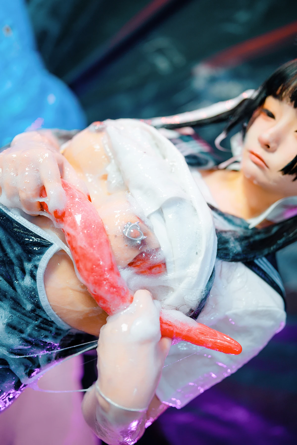 Cosplay 落落Raku – 邋遢小猫 Messy Kitty - P12