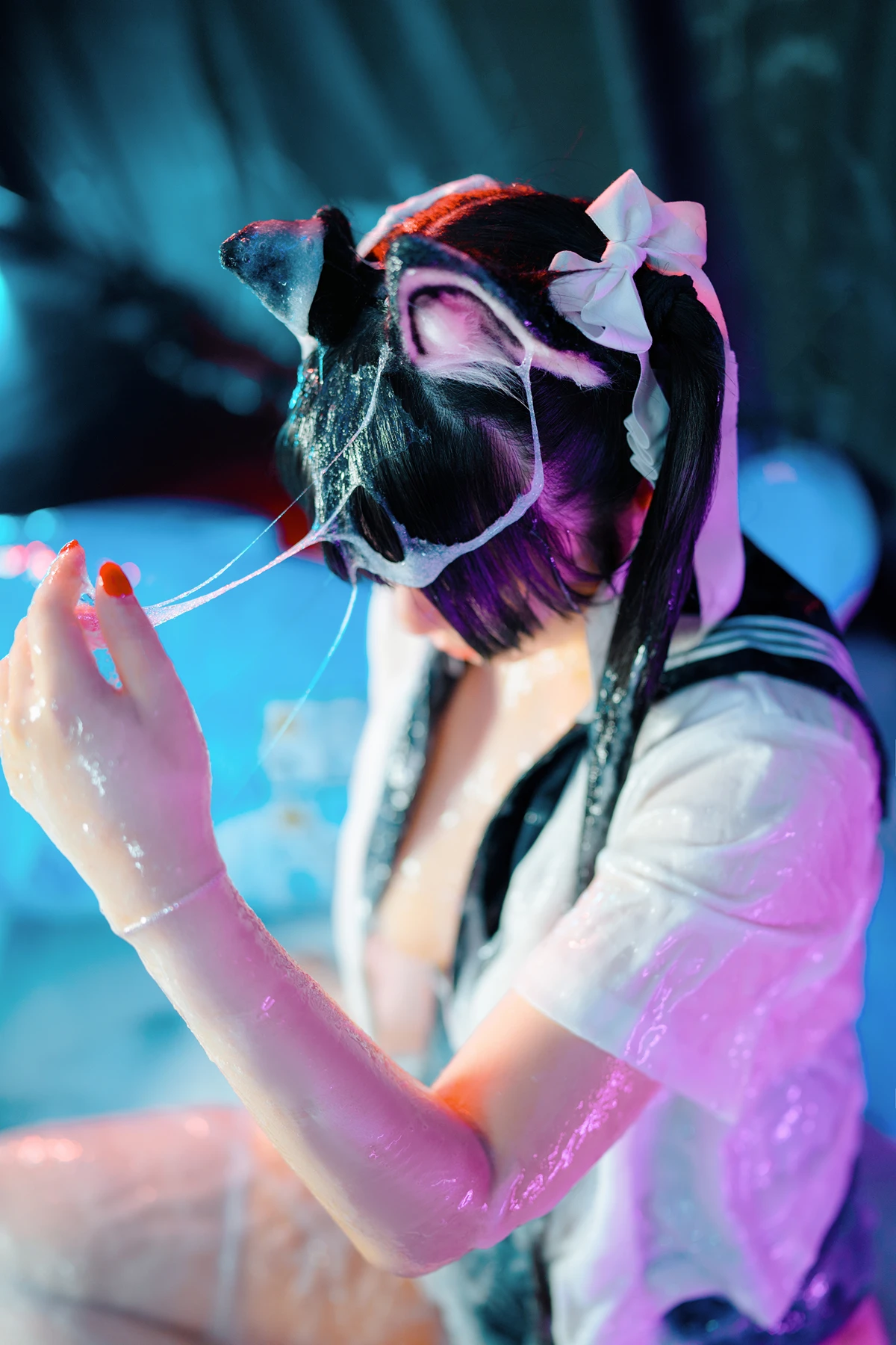 Cosplay 落落Raku – 邋遢小猫 Messy Kitty - P19