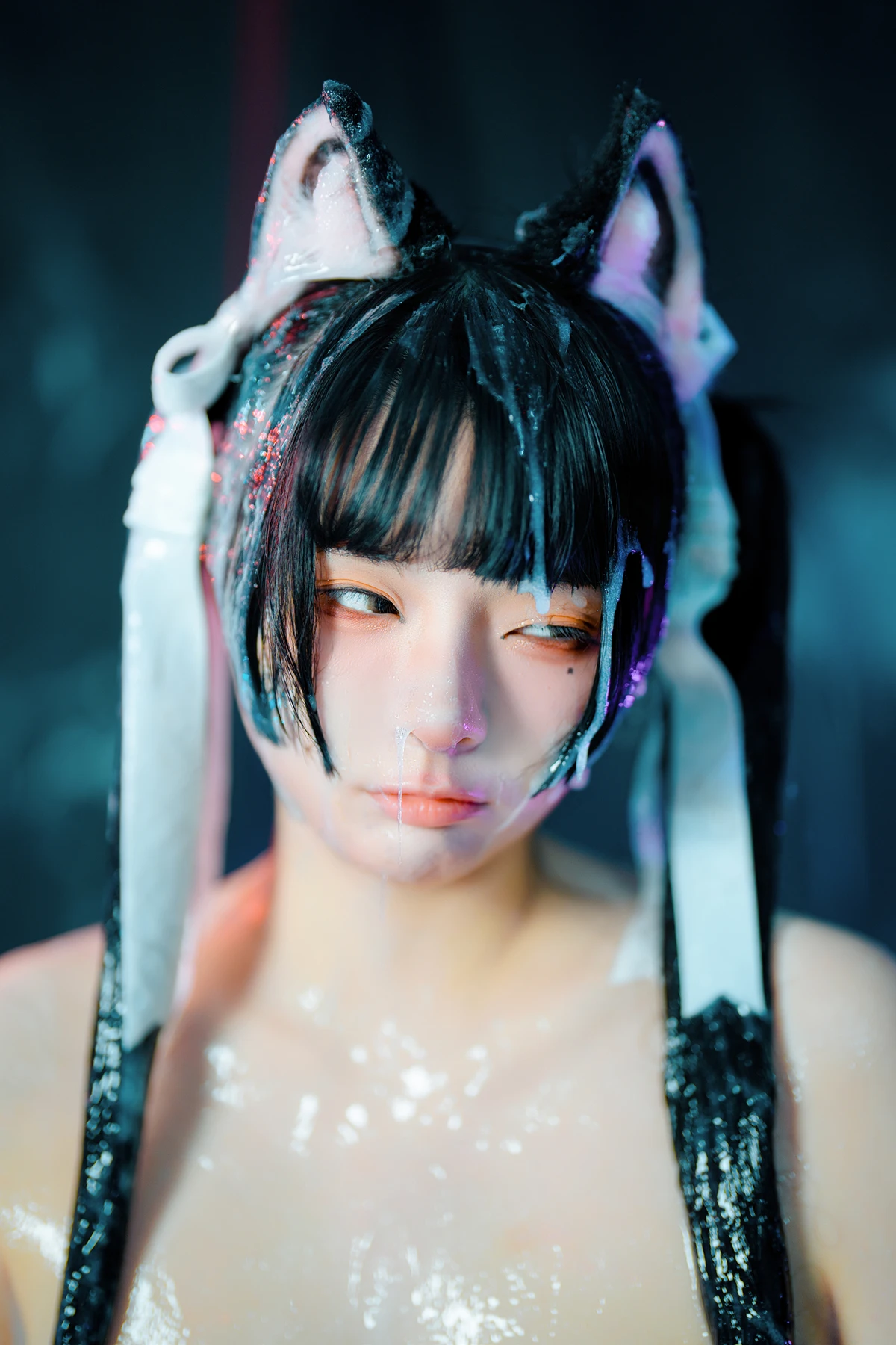 Cosplay 落落Raku – 邋遢小猫 Messy Kitty - P49